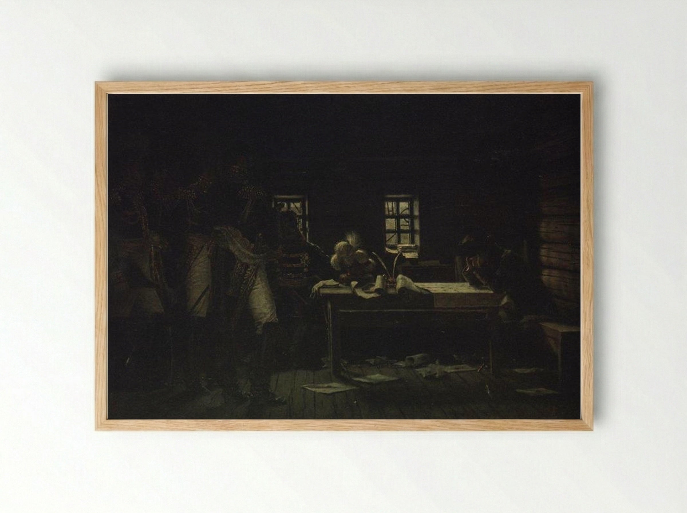 At Gorodnia. Breakthrough or Withdraw - Vasily Vereshchagin - Framed Print Wood
