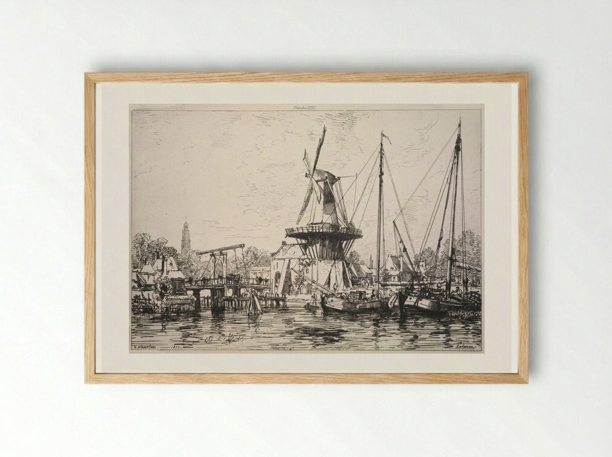 At Harlem (Holland) - Maxime Lalanne - Framed Print Wood