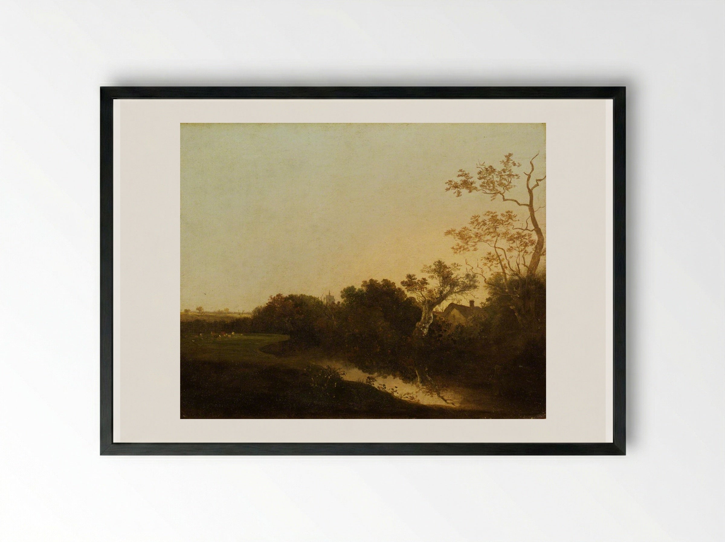 At Honingham, Norfolk - John Crome - Framed Print Black