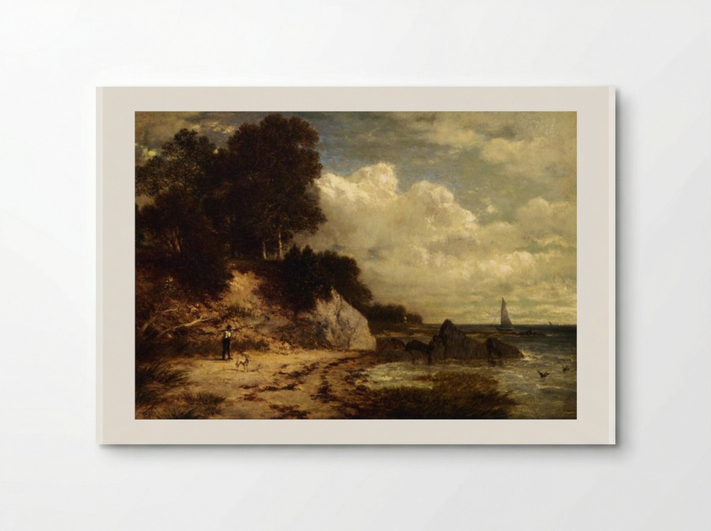 At Larchmont Manor, Long Island Sound, New York - David Johnson - Poster