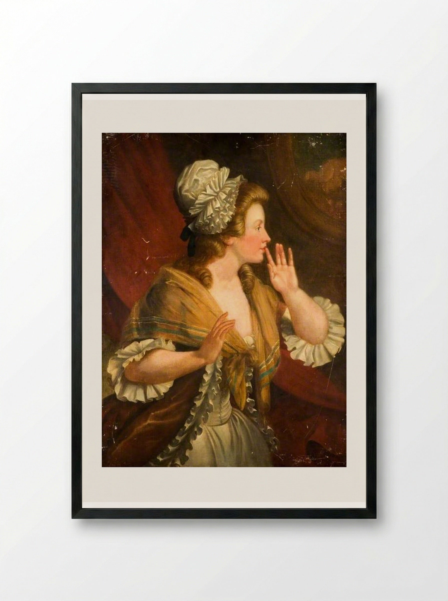 At Least Be Discreet - Augustin de Saint-Aubin - Framed Print Black