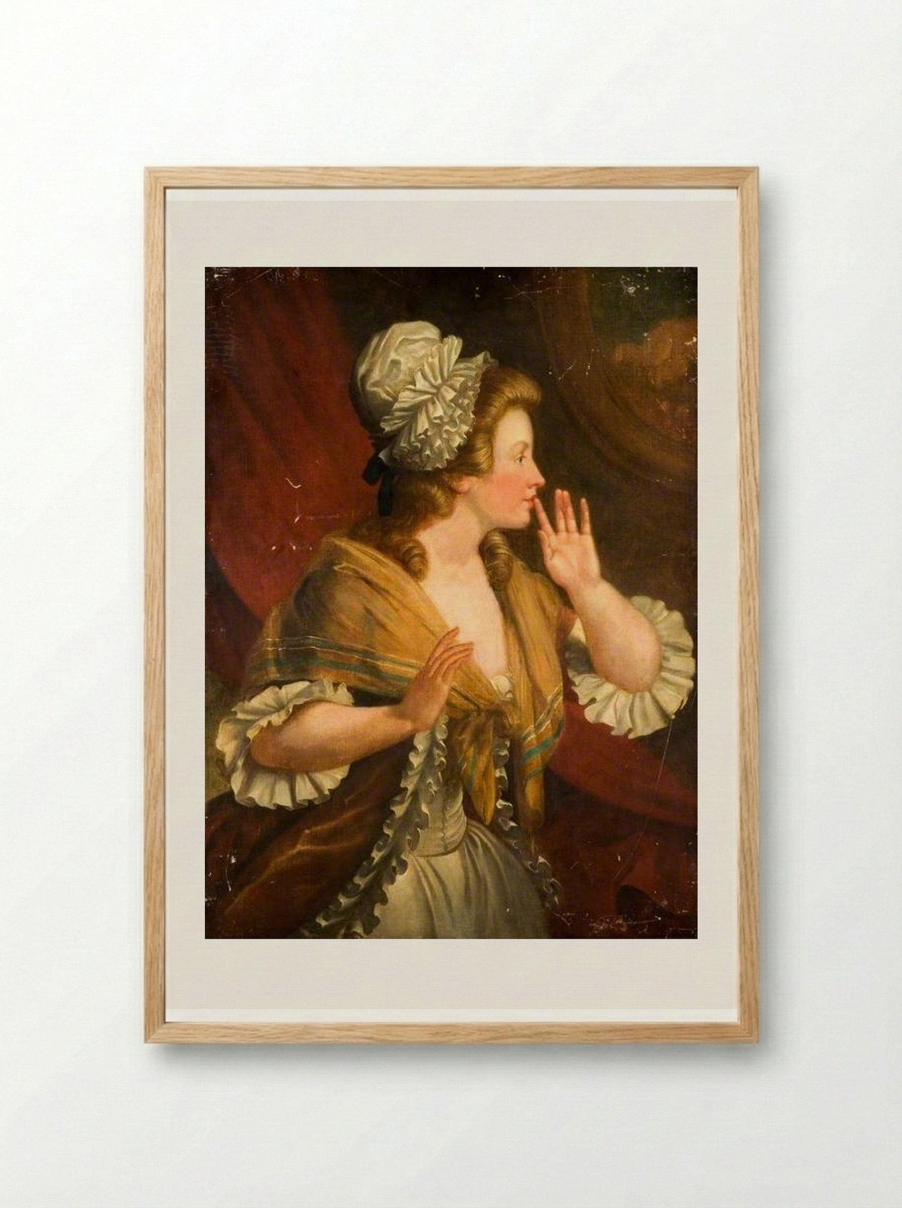 At Least Be Discreet - Augustin de Saint-Aubin - Framed Print Wood