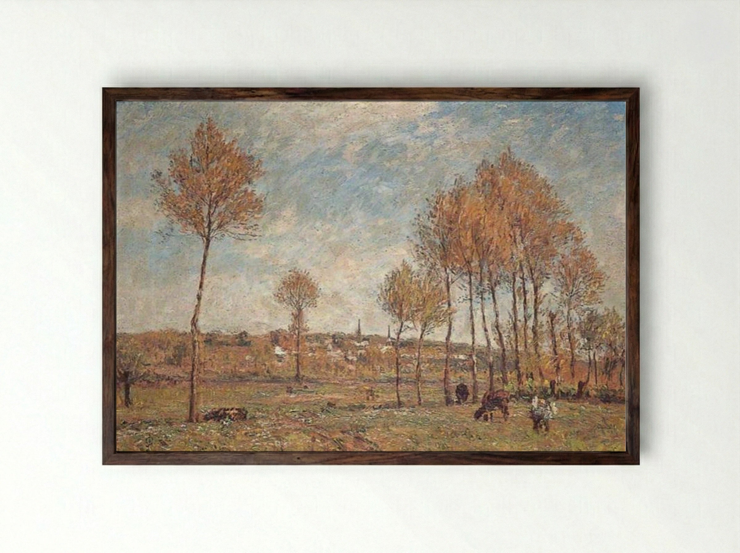 At Montreuil, France - James Charles - Framed Print Dark Wood