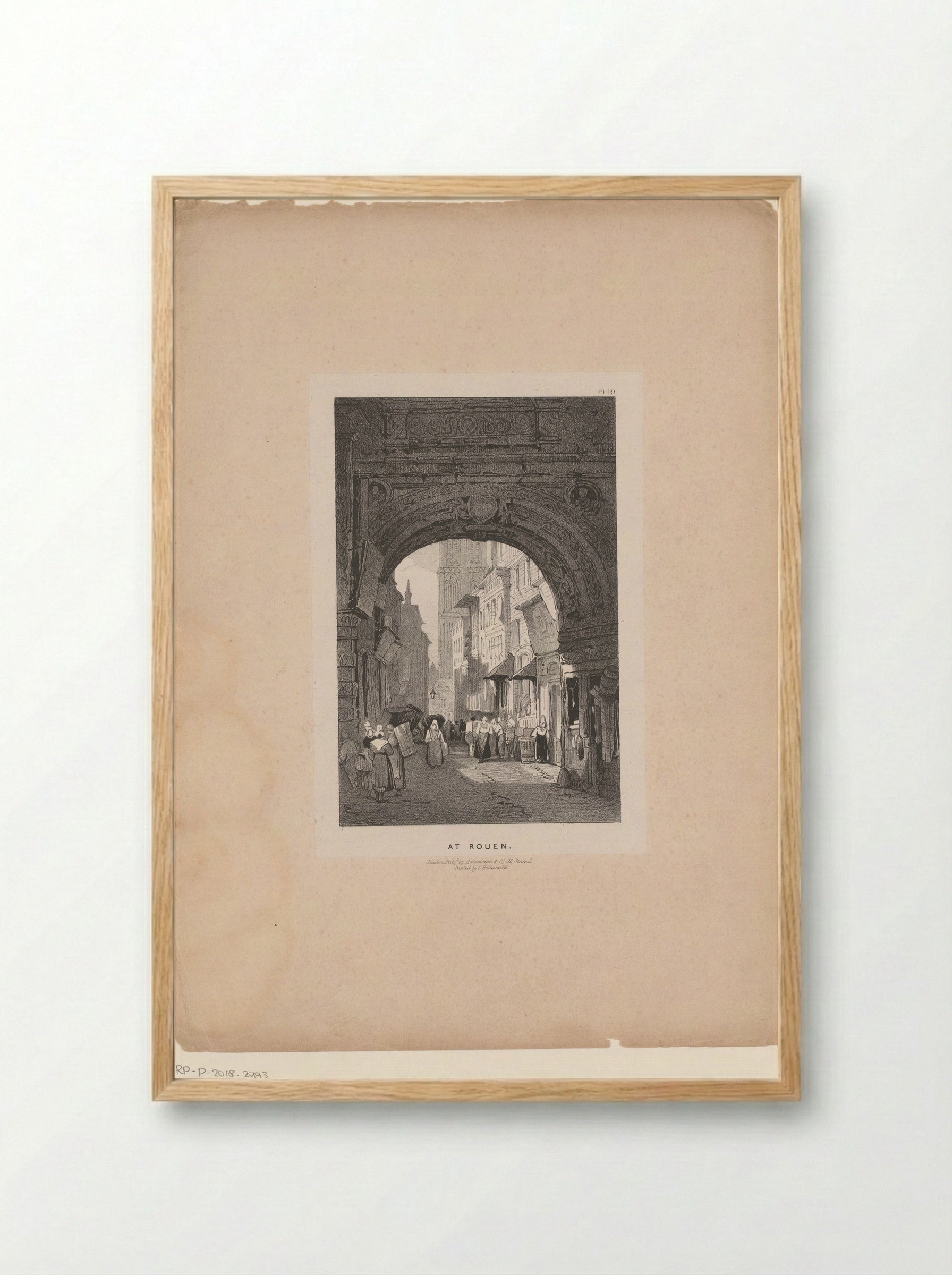 At Rouen - Samuel Prout - Framed Print Wood