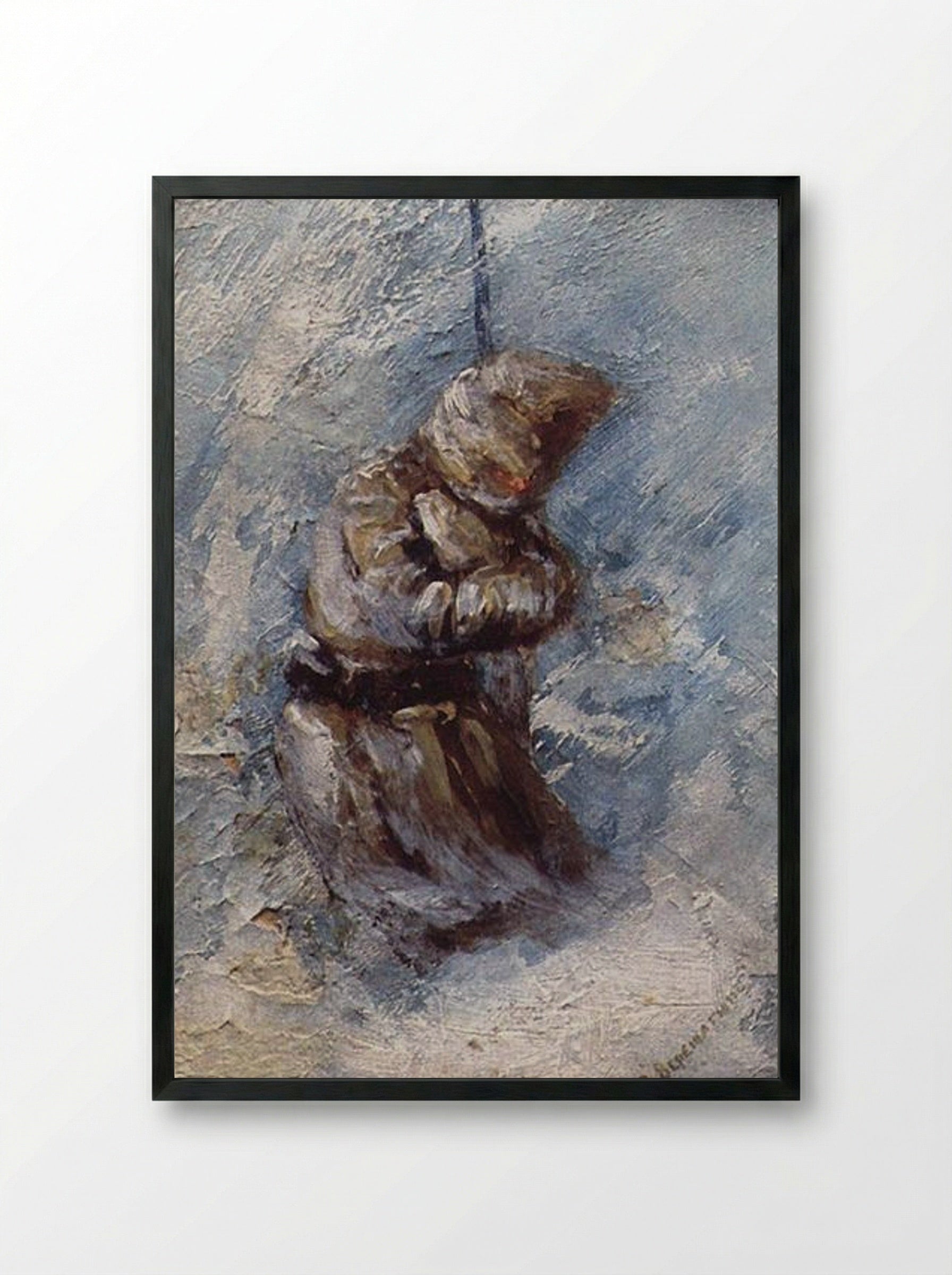At Shipka All Is Quiet - Vasily Vereshchagin - Framed Print Black