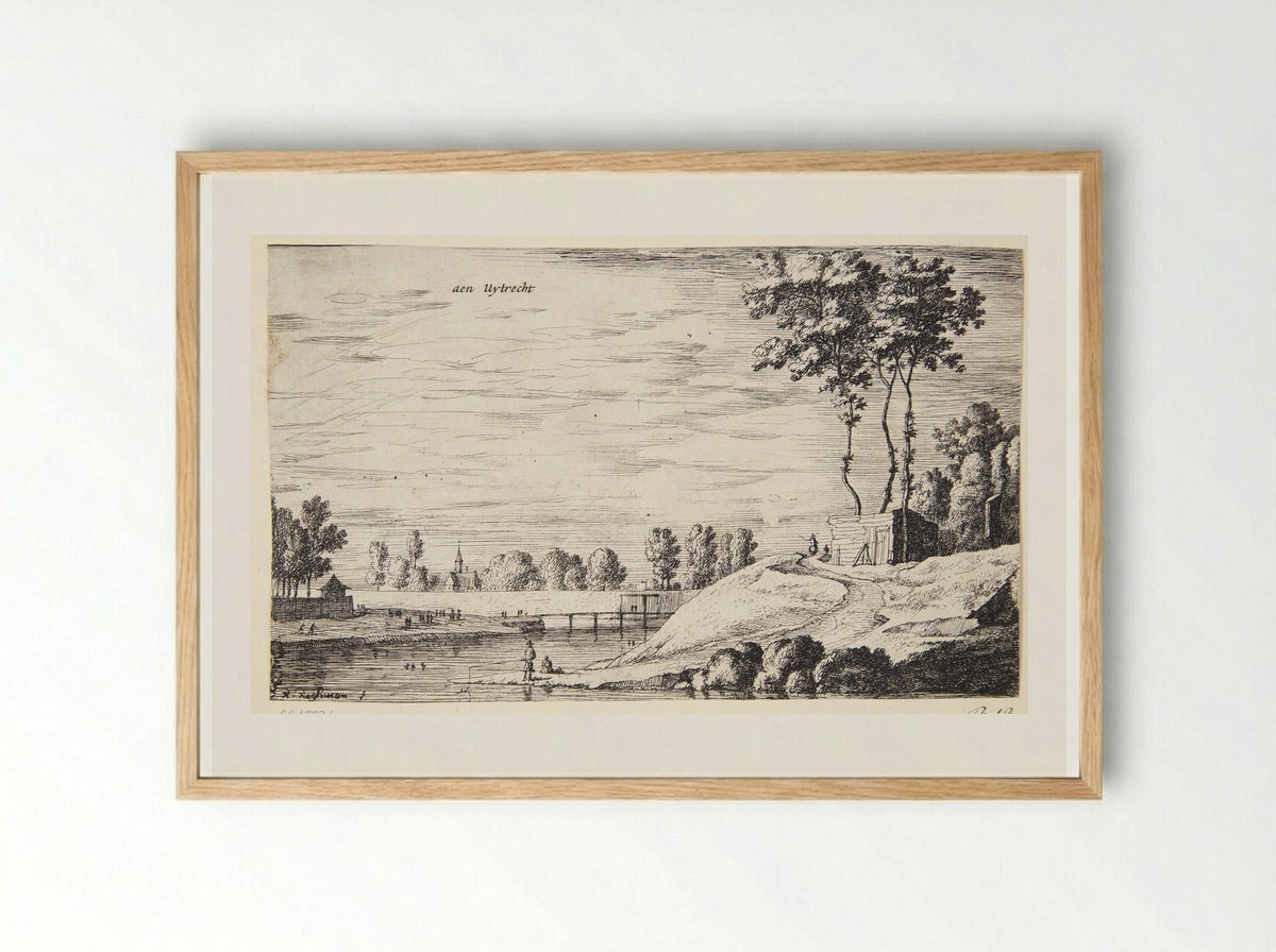 At Utrecht - Roelant Roghman - Framed Print Wood