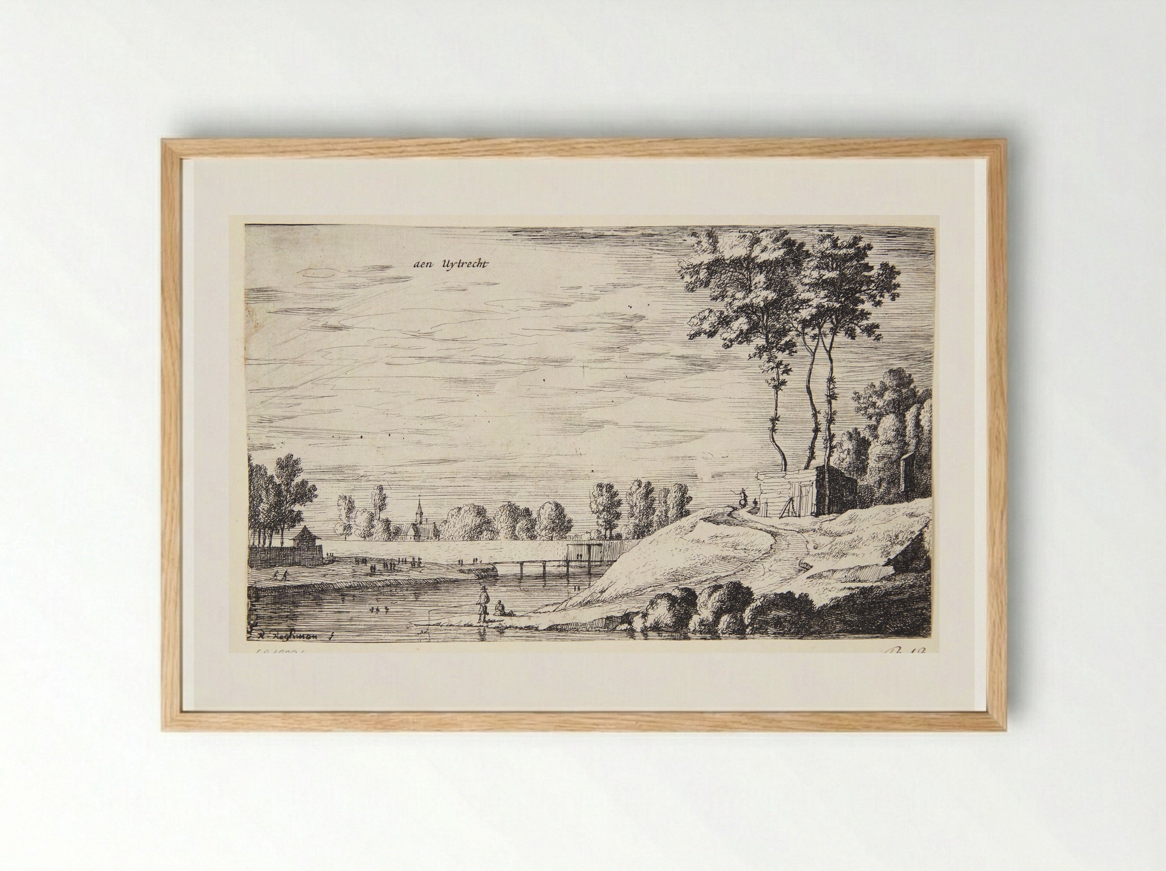 At Utrecht - Roelant Roghman - Framed Print Wood