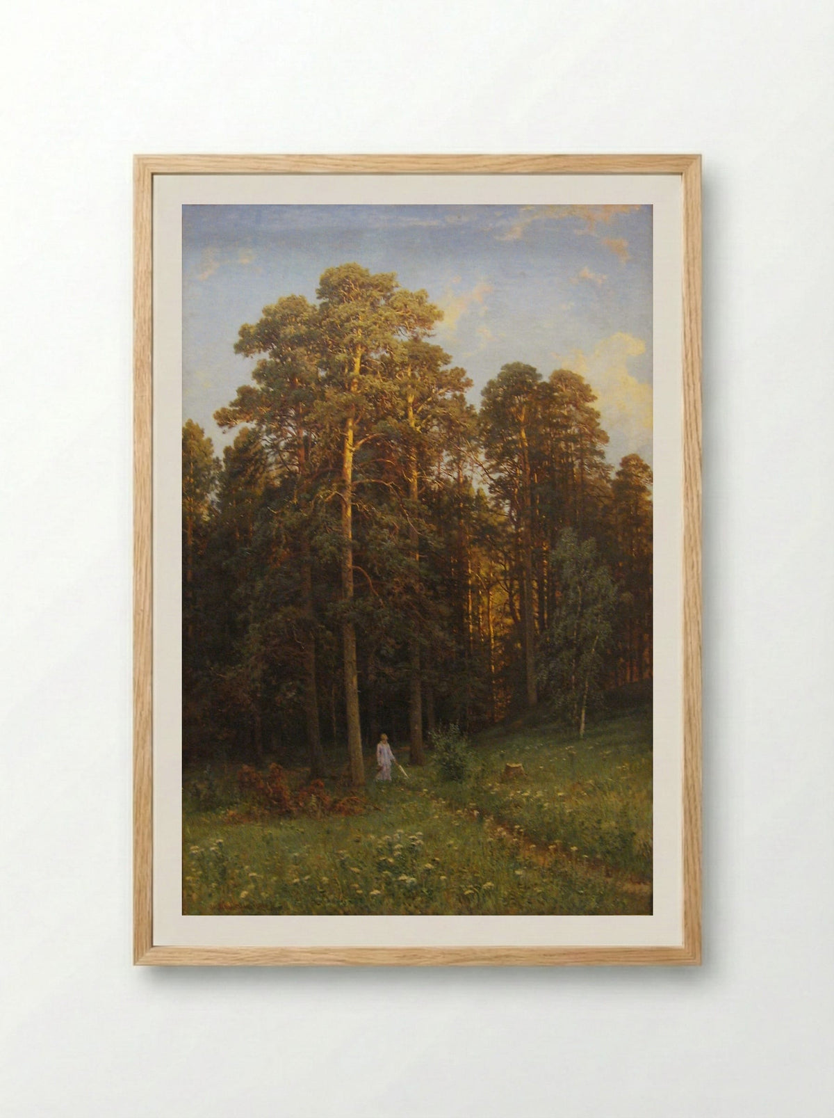At the Edge of a Pine Forest - Ivan Shishkin - Framed Print Wood
