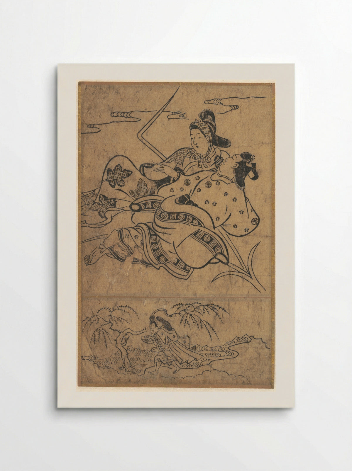 At the Edge of the River Akutagawa - Sugimura Jihei - Poster