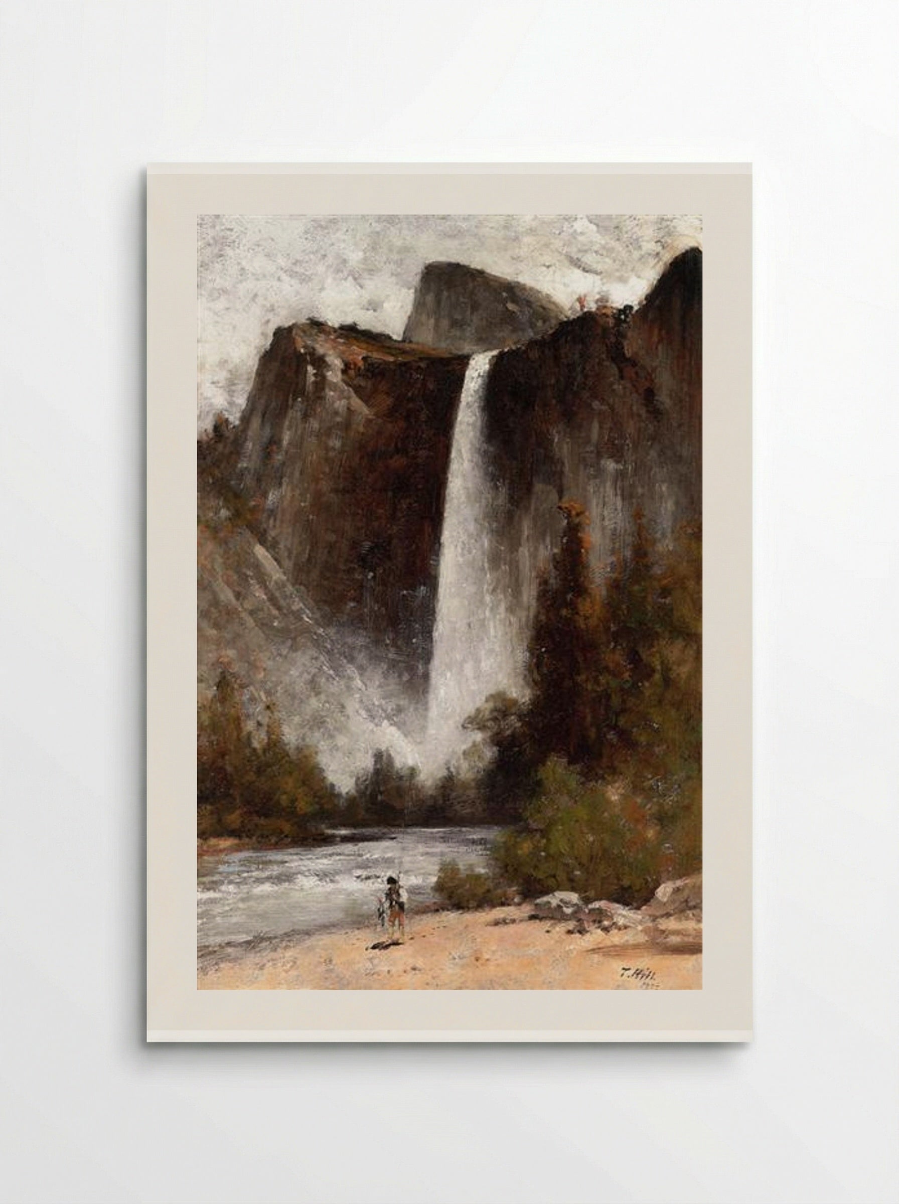 At the Foot of Bridal Veil - Thomas Hill - Poster