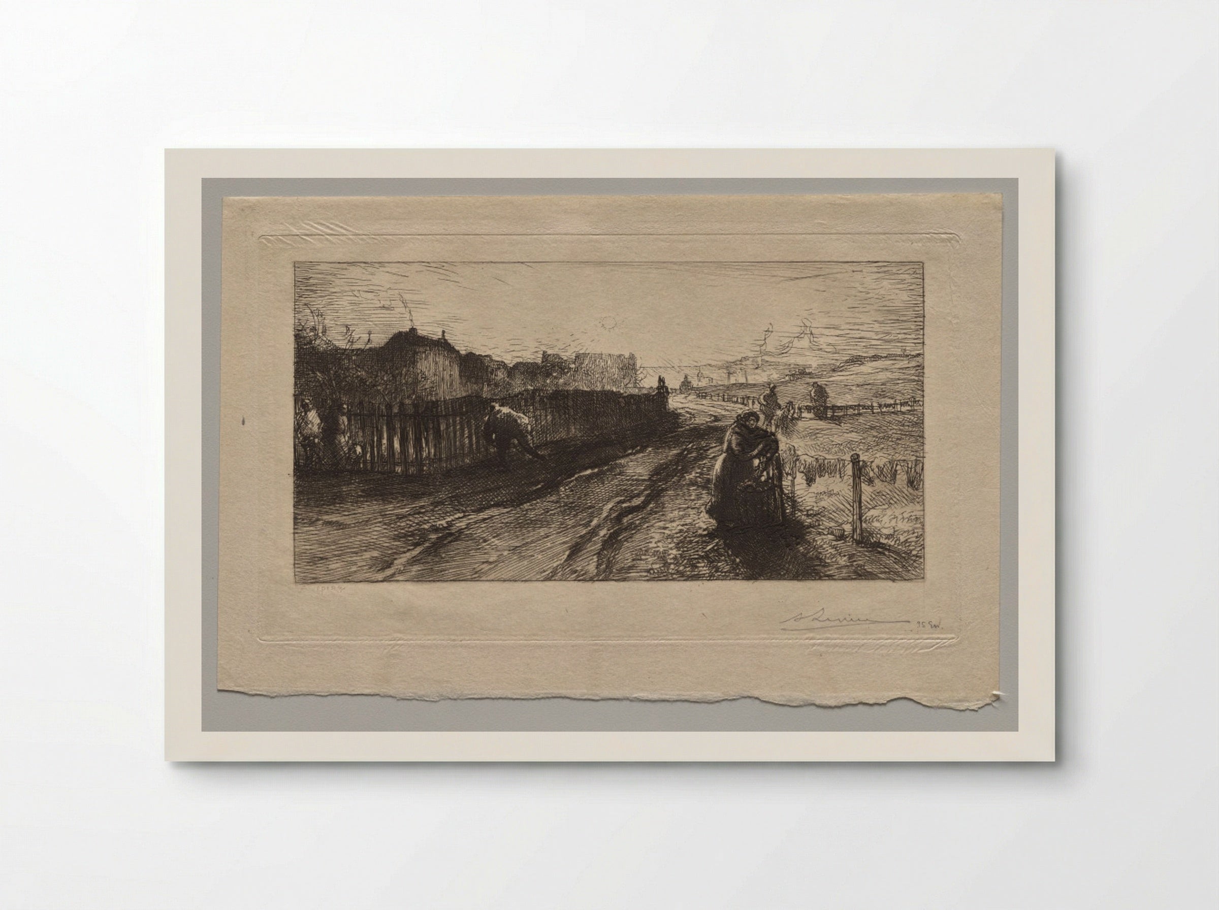At the Fortifications, Porte de Versailles - Auguste Louis Lepère - Poster