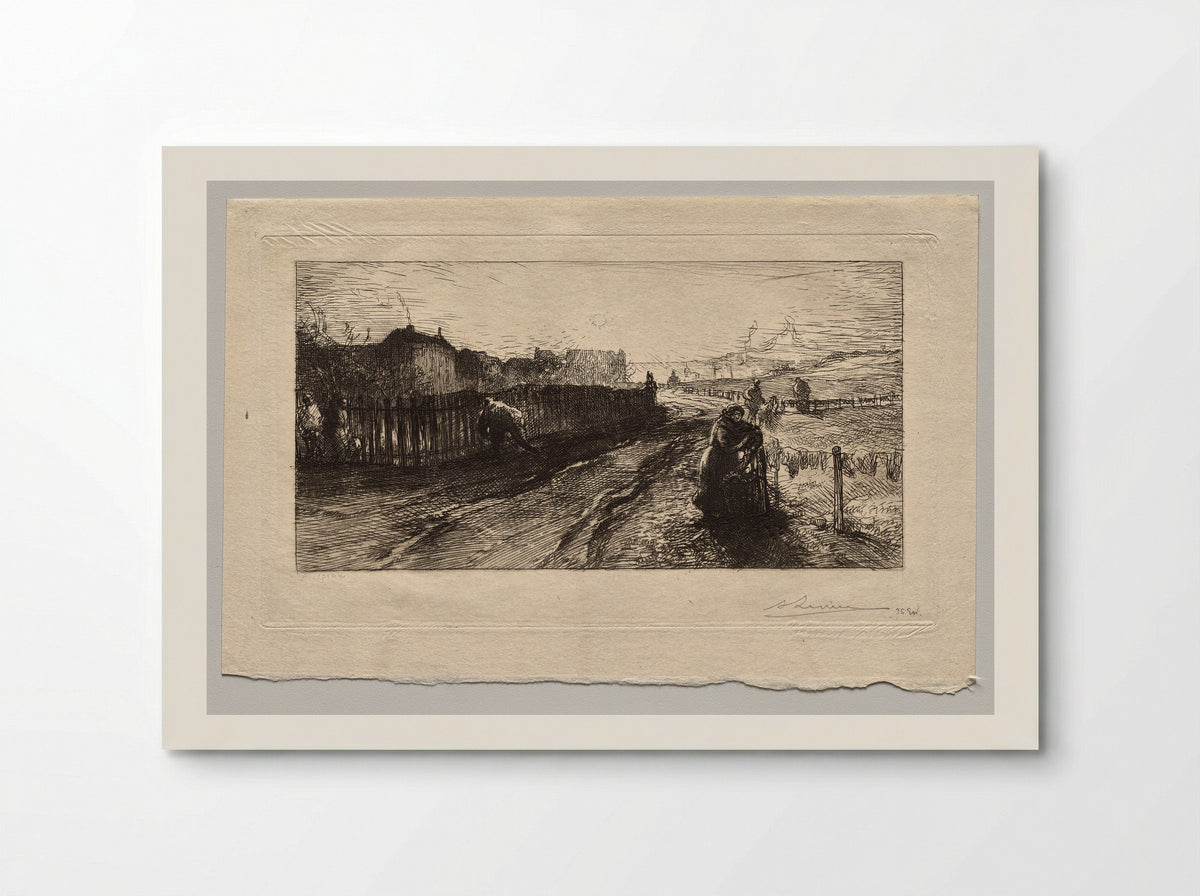 At the Fortifications, Porte de Versailles - Auguste Louis Lepère - Poster