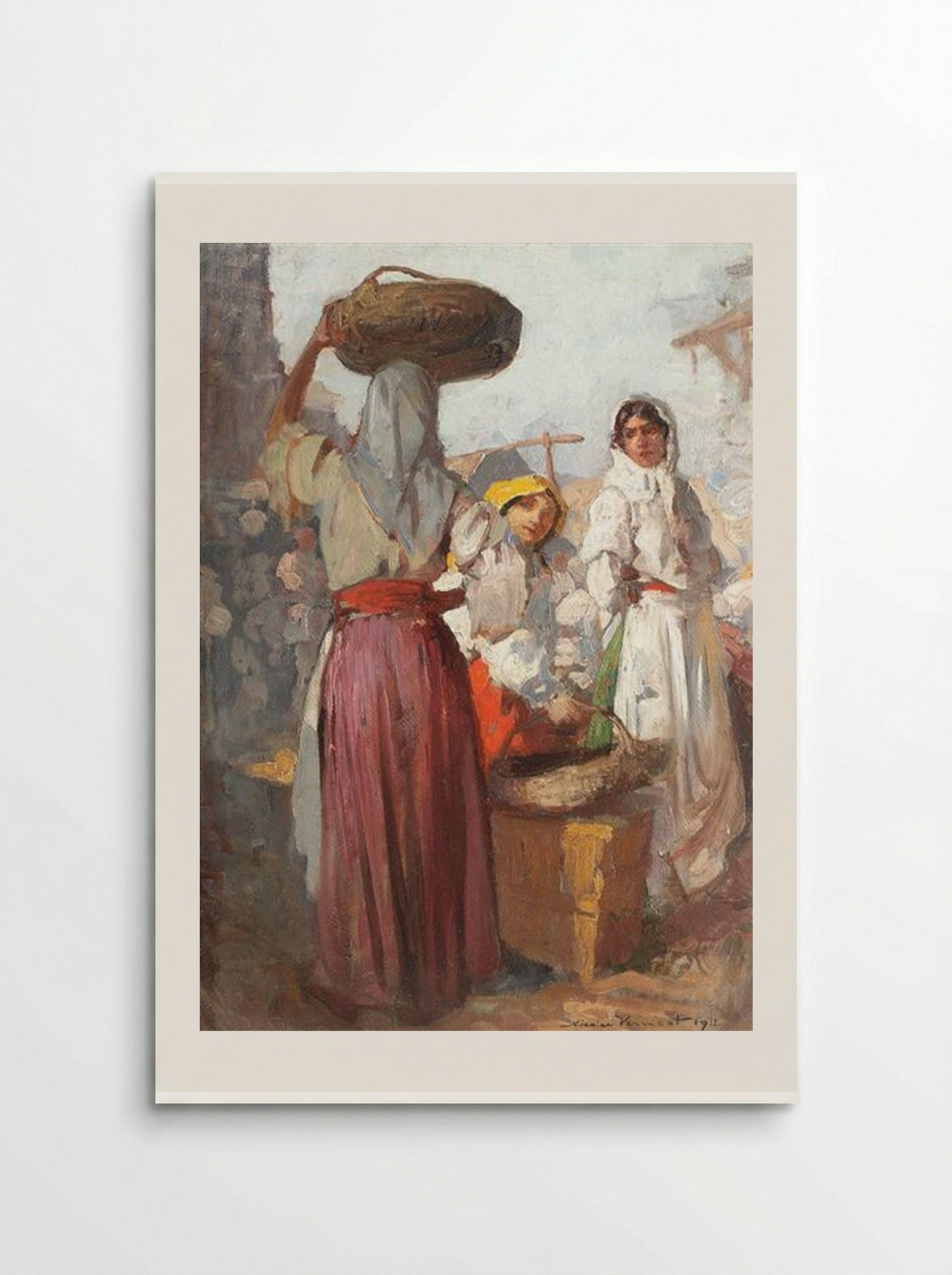 At the Market - Nicolae Vermont - Poster