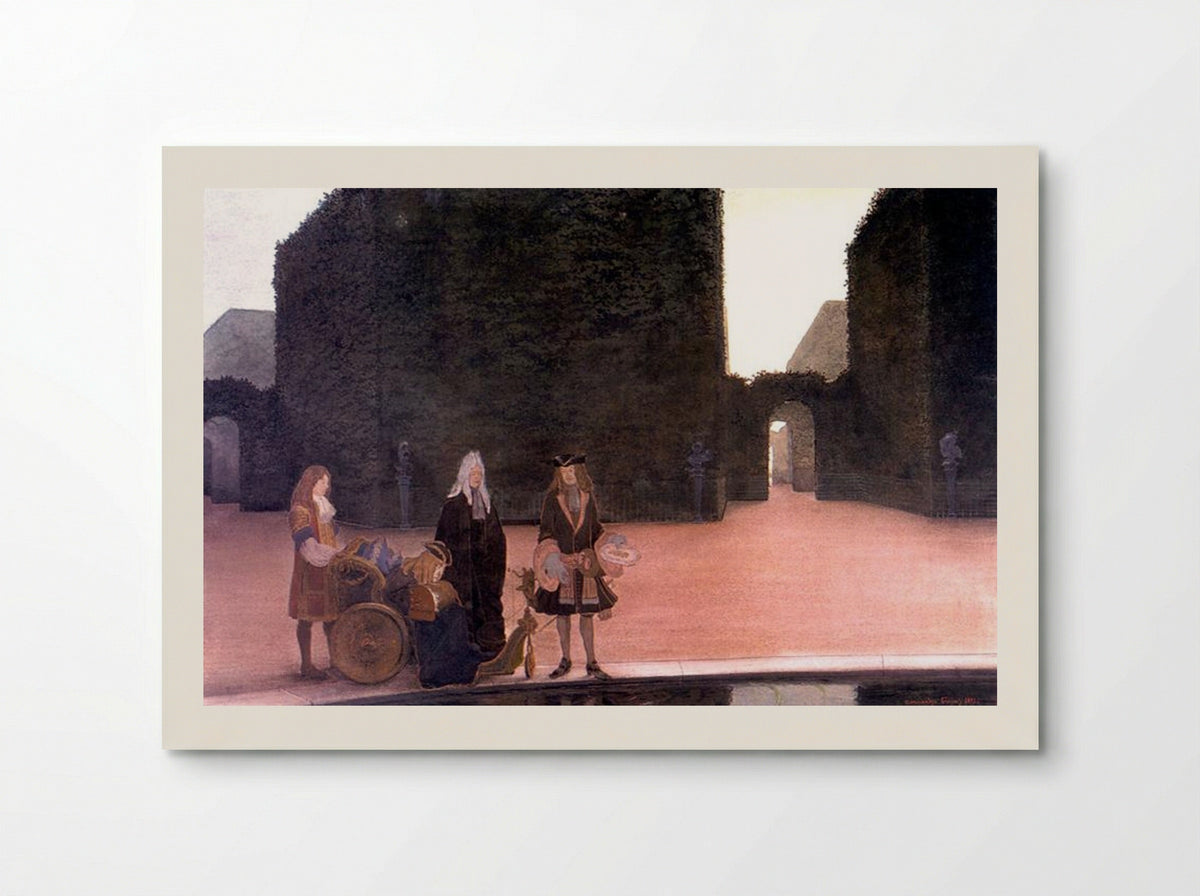 At the Pool of Ceres - Alexandre Benois - Poster
