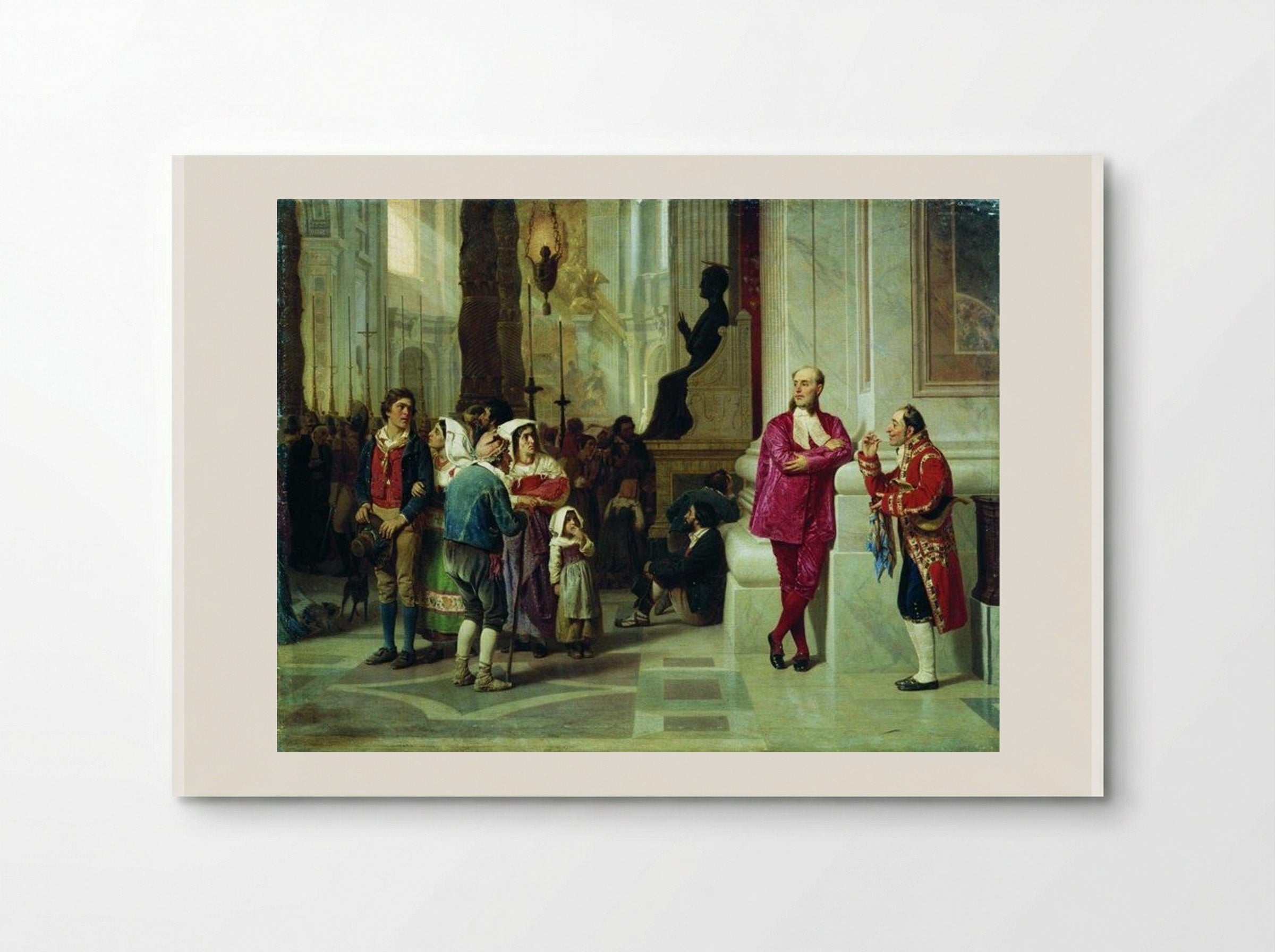 At the Reception of the Pope - Fyodor Bronnikov - Poster