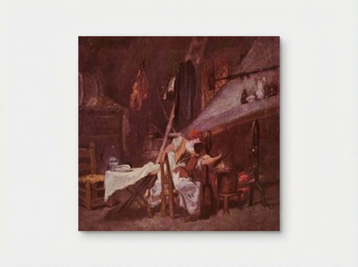 At the Stove - Jean-Honore Fragonard - Poster