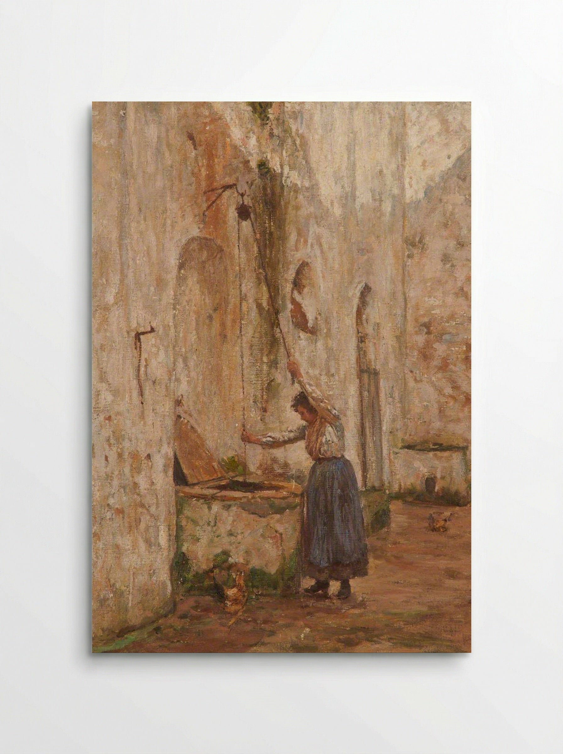 At the Well, Anacapri - James Charles - Poster
