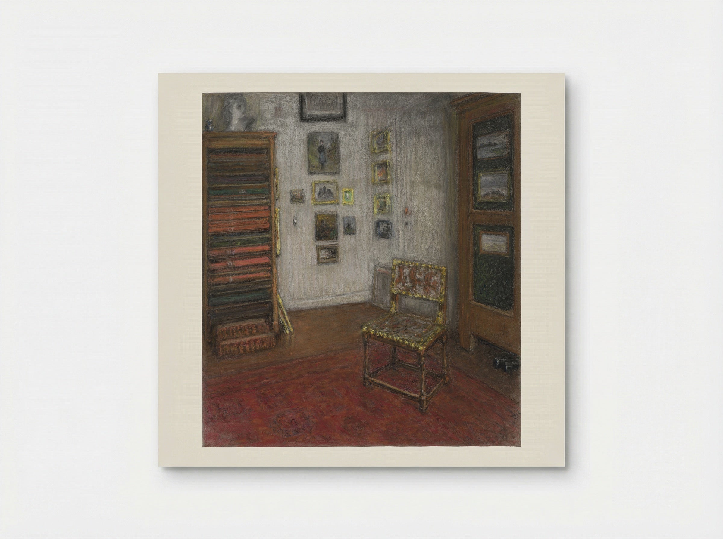 Atelierhoek met stoel en kunstkast, te Den Haag, Nieuwe Schoolstraat 28 - Carel Nicolaas Storm van 's-Gravesande - Poster