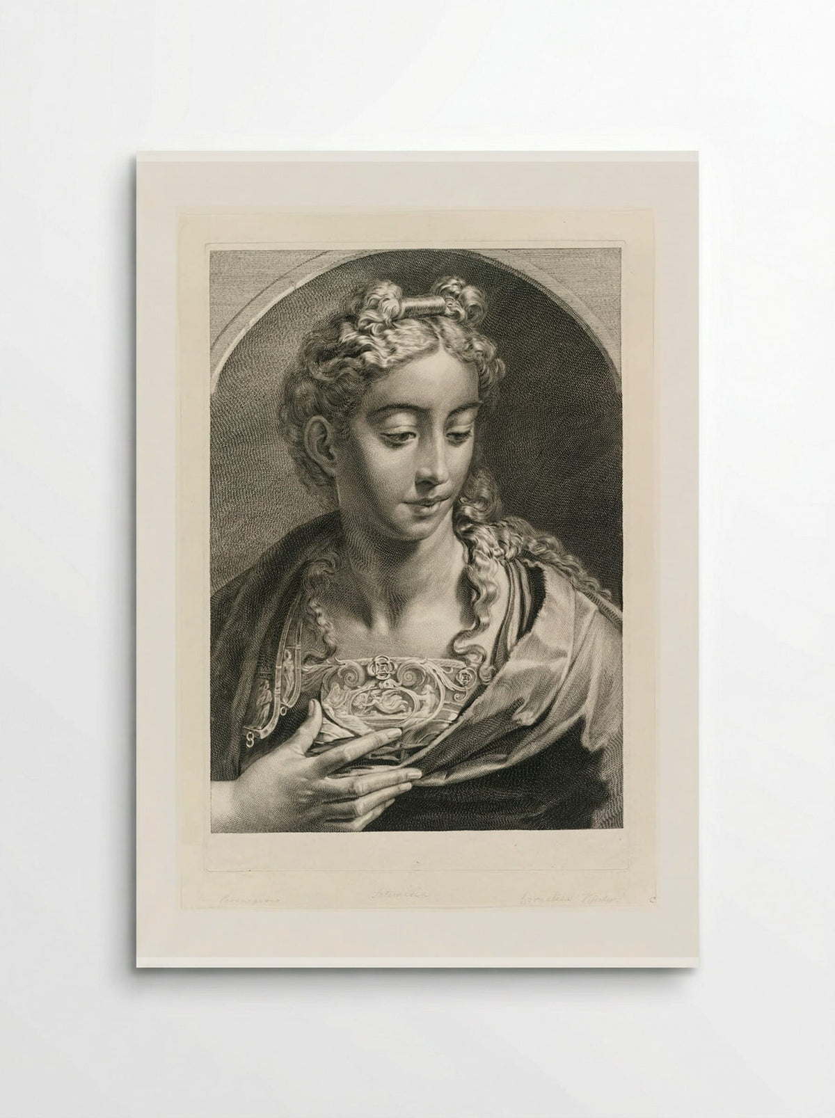 Athena (after Parmigianino) - Cornelis Visscher - Poster