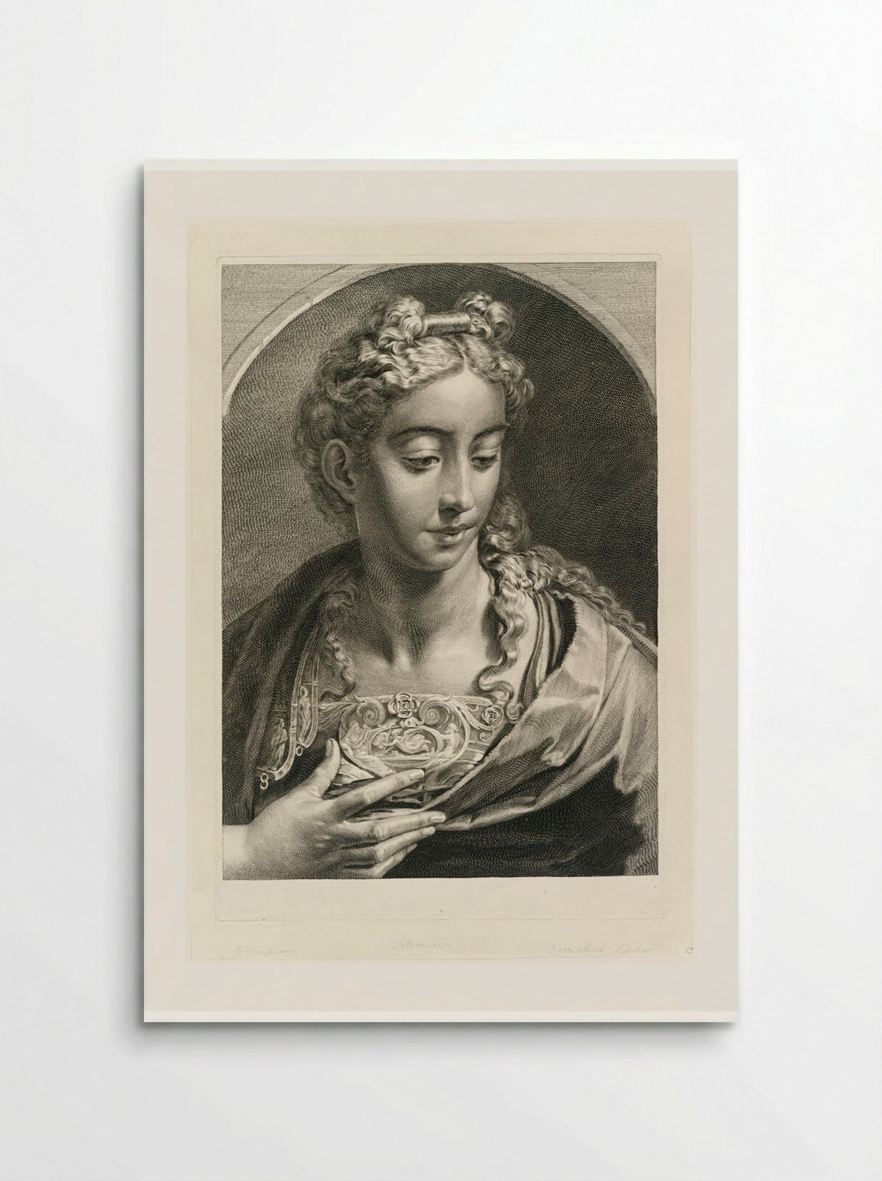 Athena (after Parmigianino) - Cornelis Visscher - Poster