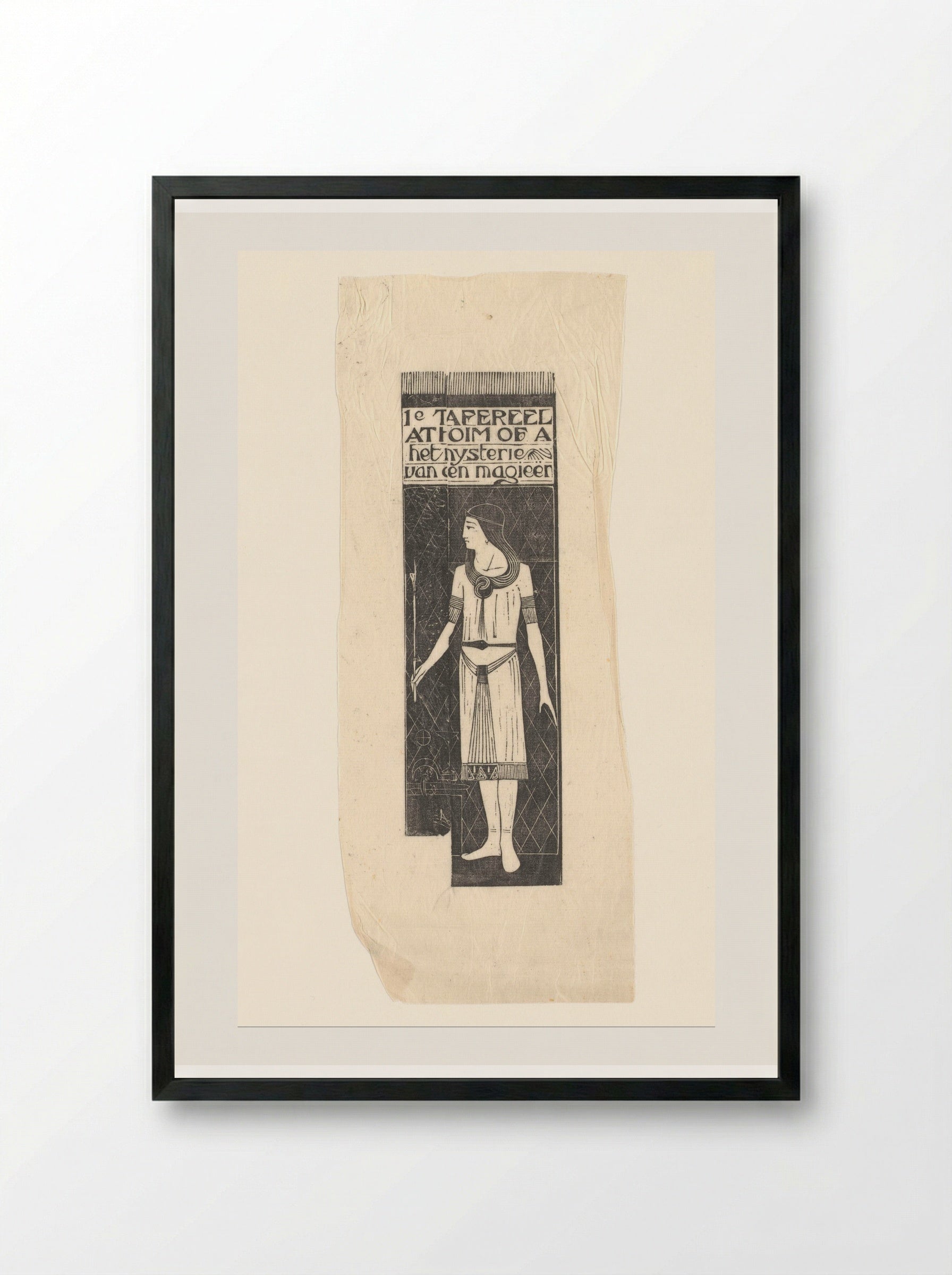 Athiom of A (Het Mysterie van een Magieër) - Karel Petrus Cornelis de Bazel - Framed Print Black