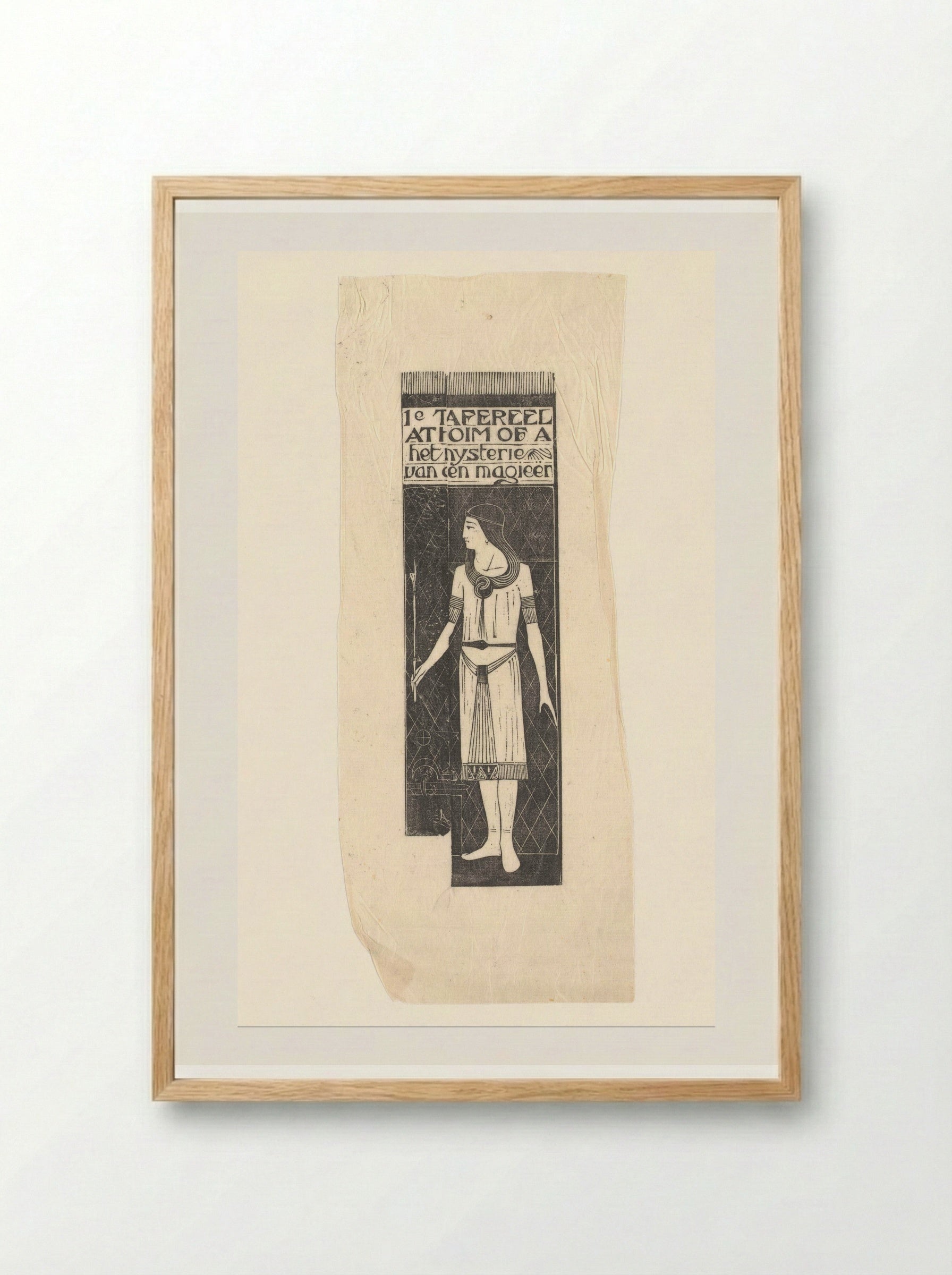 Athiom of A (Het Mysterie van een Magieër) - Karel Petrus Cornelis de Bazel - Framed Print Wood