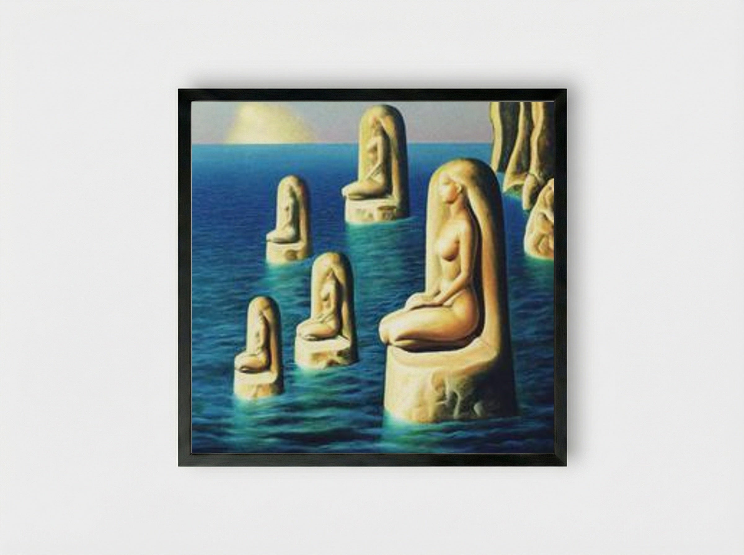 Atlantes - Sabin Balasa - Framed Print Black