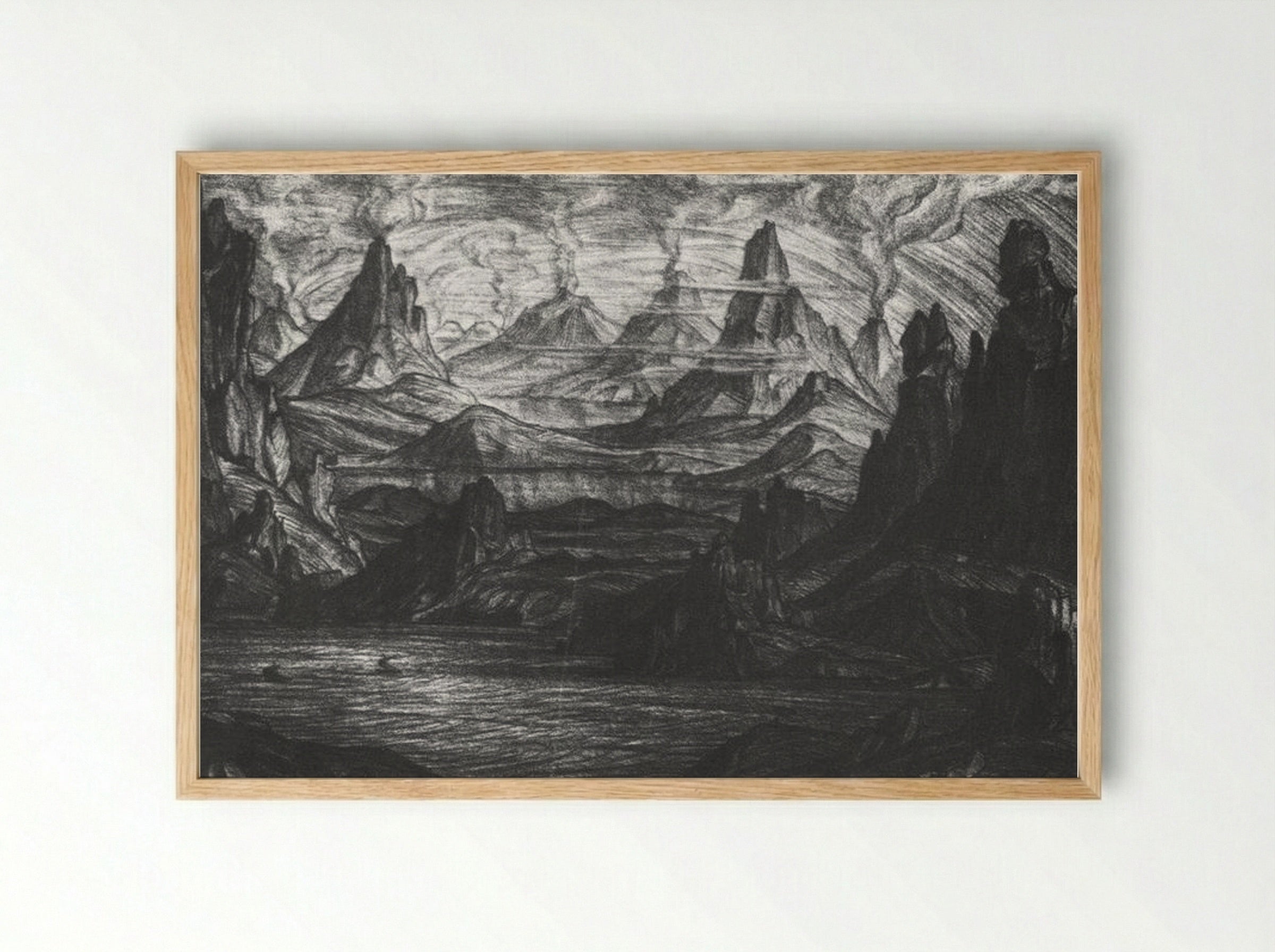 Atlantis - Konstantin Bogaevsky - Framed Print Wood