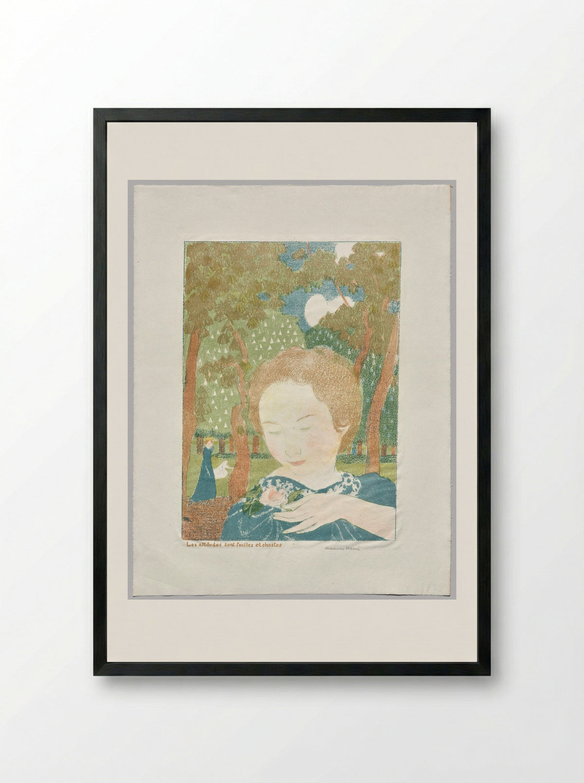 Attitudes are Easy and Chaste - Maurice Denis - Framed Print Black