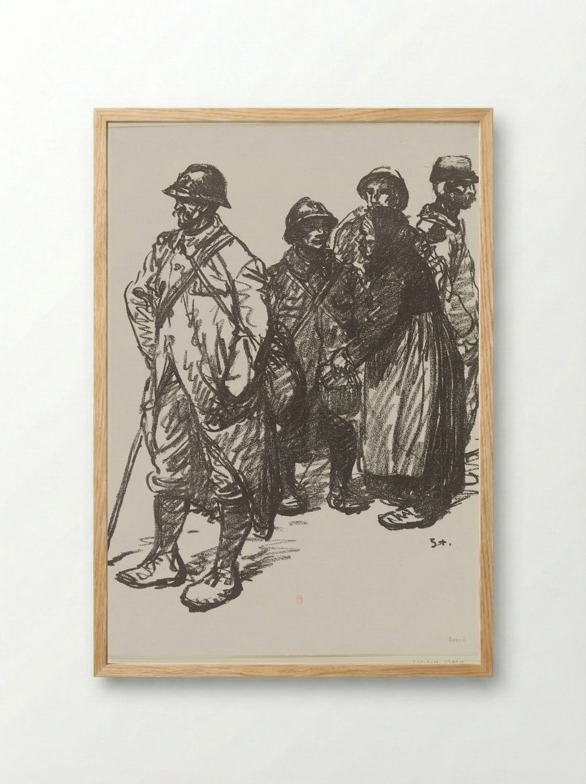 Au Cantonnement - Théophile Steinlen - Framed Print Wood