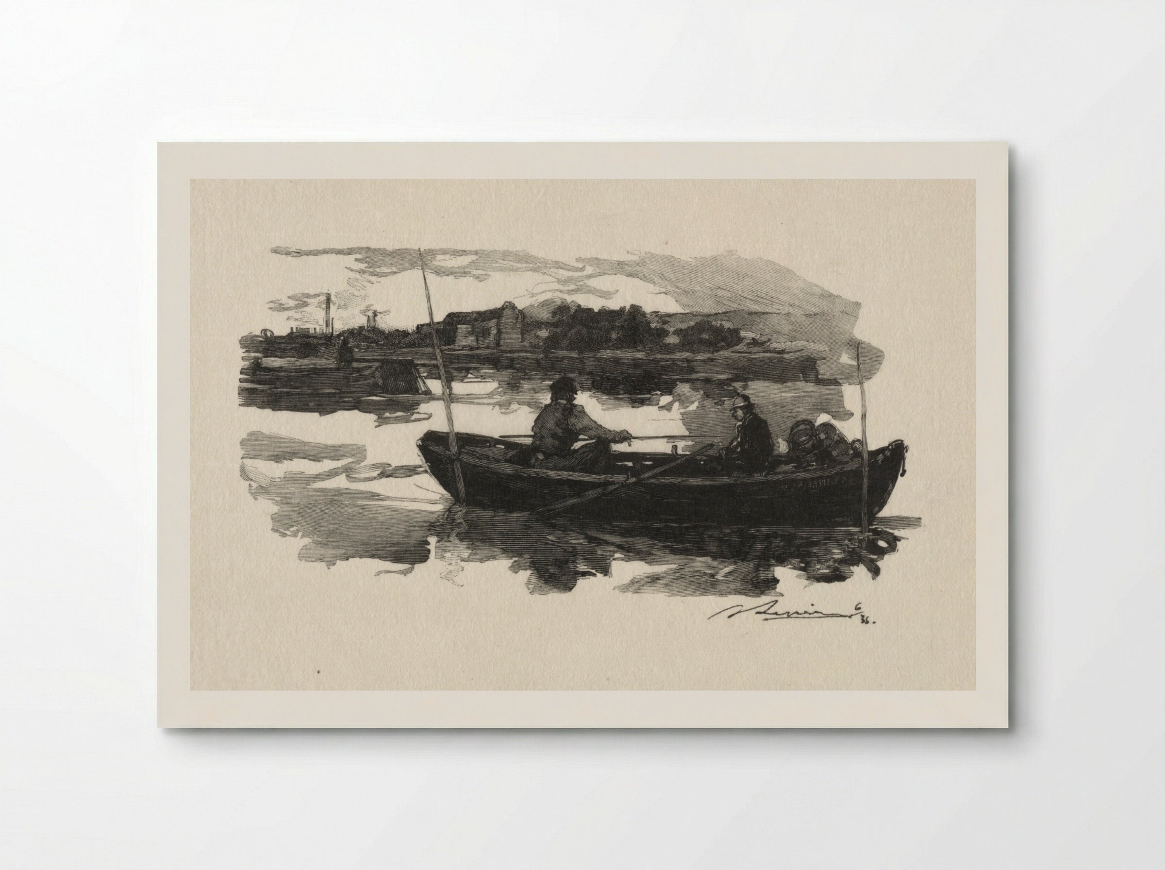 Au bord de la Seine - Auguste Louis Lepère - Poster
