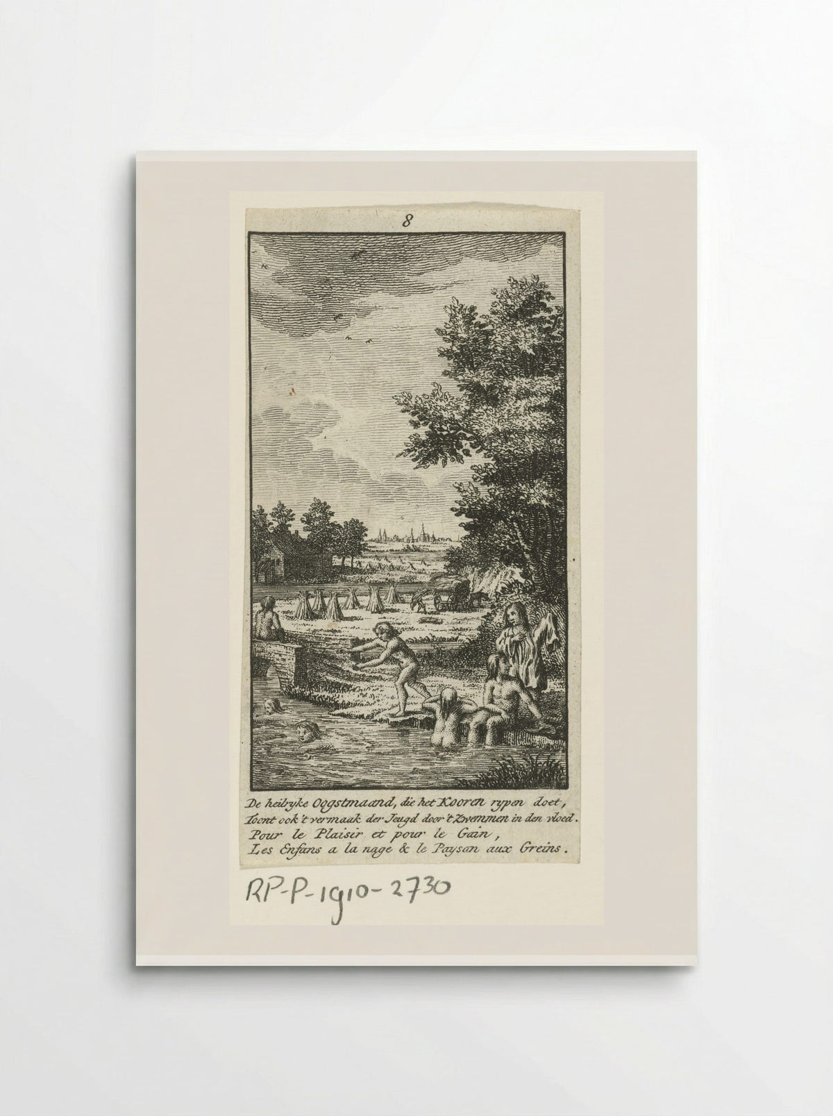 August: Hay Harvest - Jan Caspar Philips - Poster