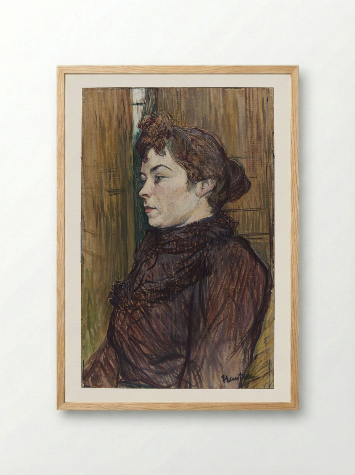 Augusta - Henri de Toulouse-Lautrec - Framed Print Wood