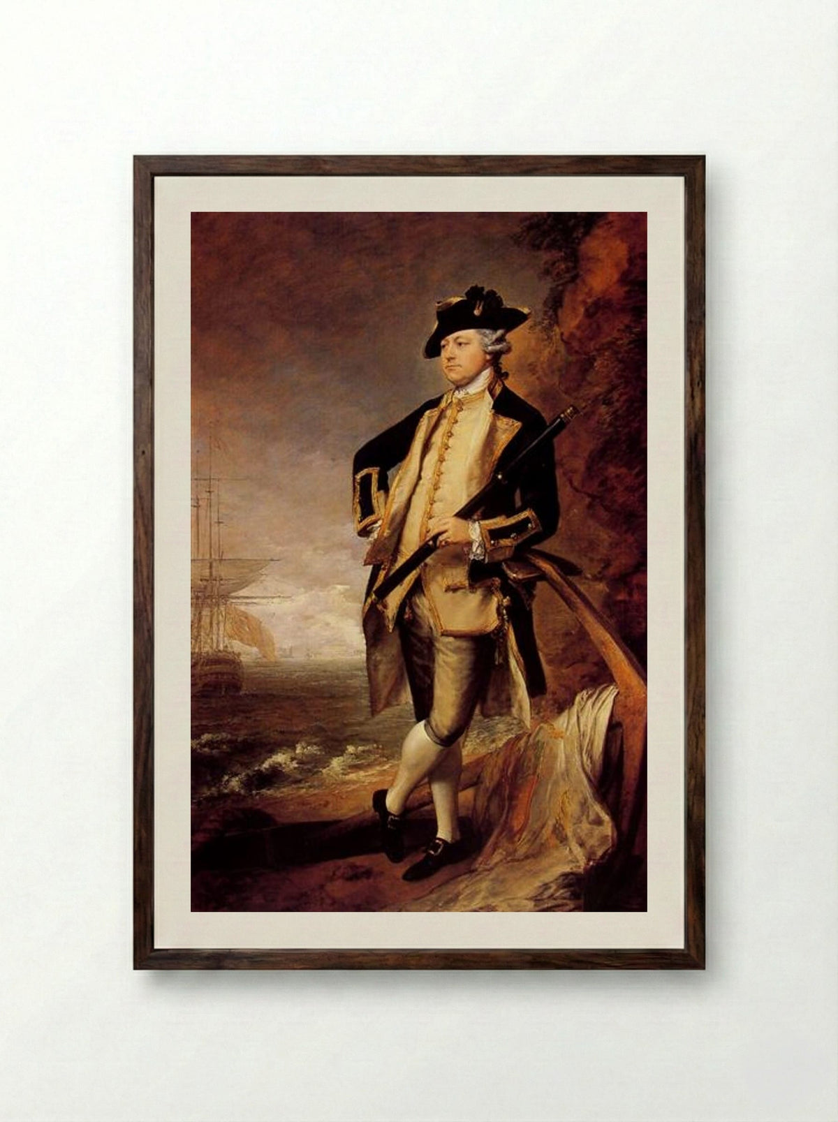 Augustus John, 3rd Earl of Bristol - Thomas Gainsborough - Framed Print Dark Wood