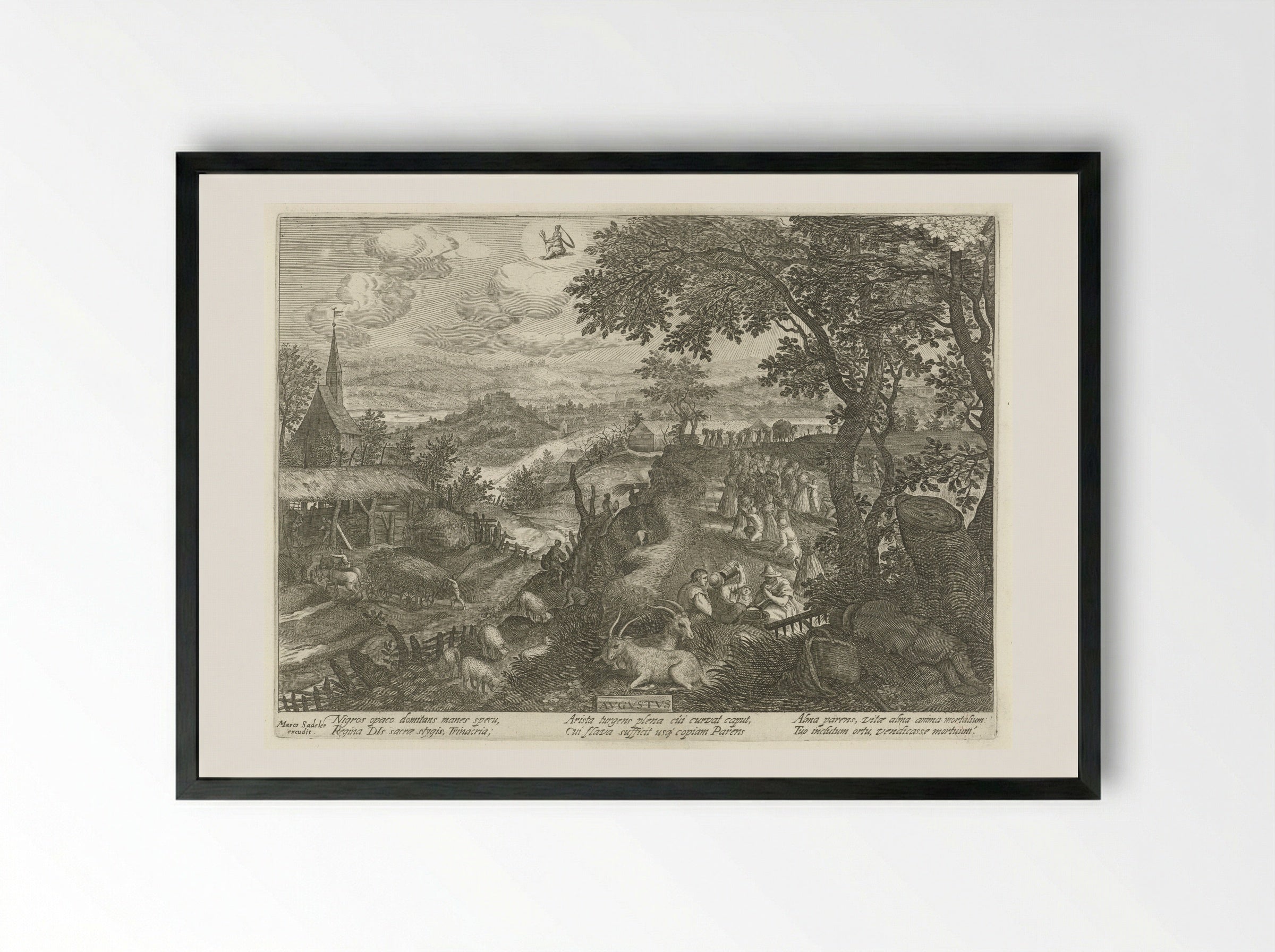Augustus - Aegidius Sadeler (II) - Framed Print Black