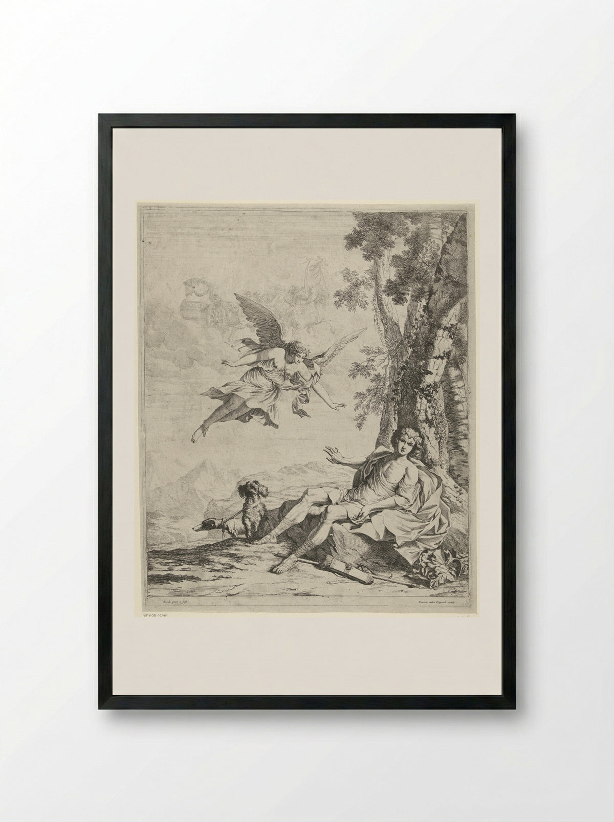 Aurora and Cephalus - Nicolaes van Helt Stockade - Framed Print Black
