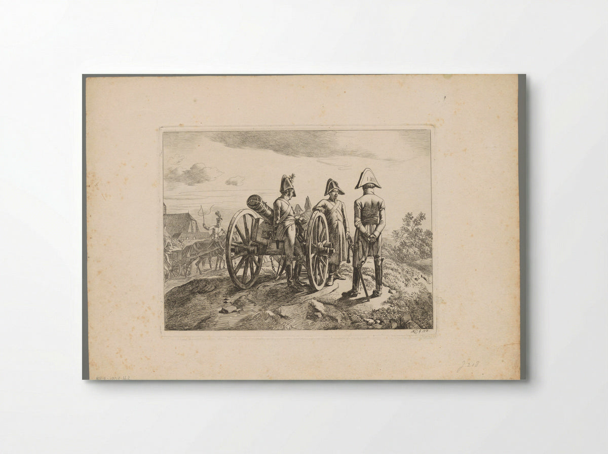 Austrian Gunners with a Cannon Carriage - Domenico Artaria - Poster