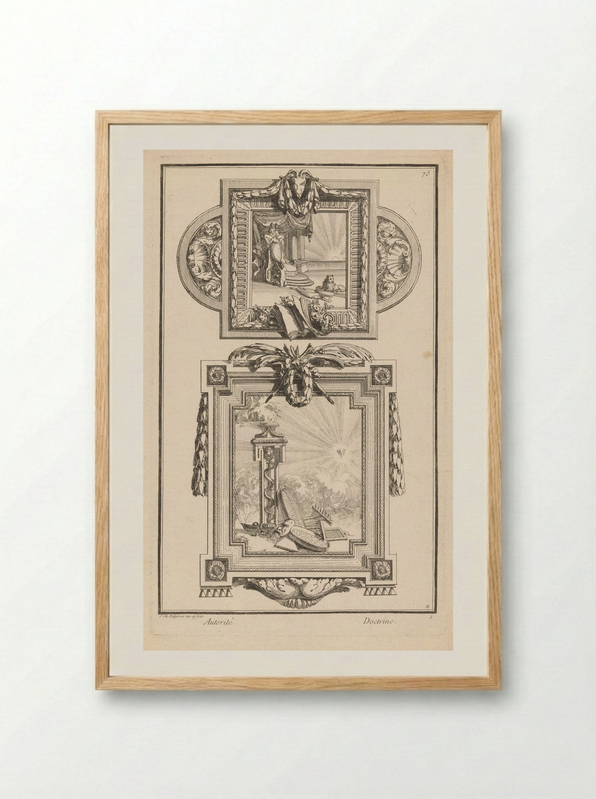 Autorité et Doctrine - Jean-Charles Delafosse - Framed Print Wood