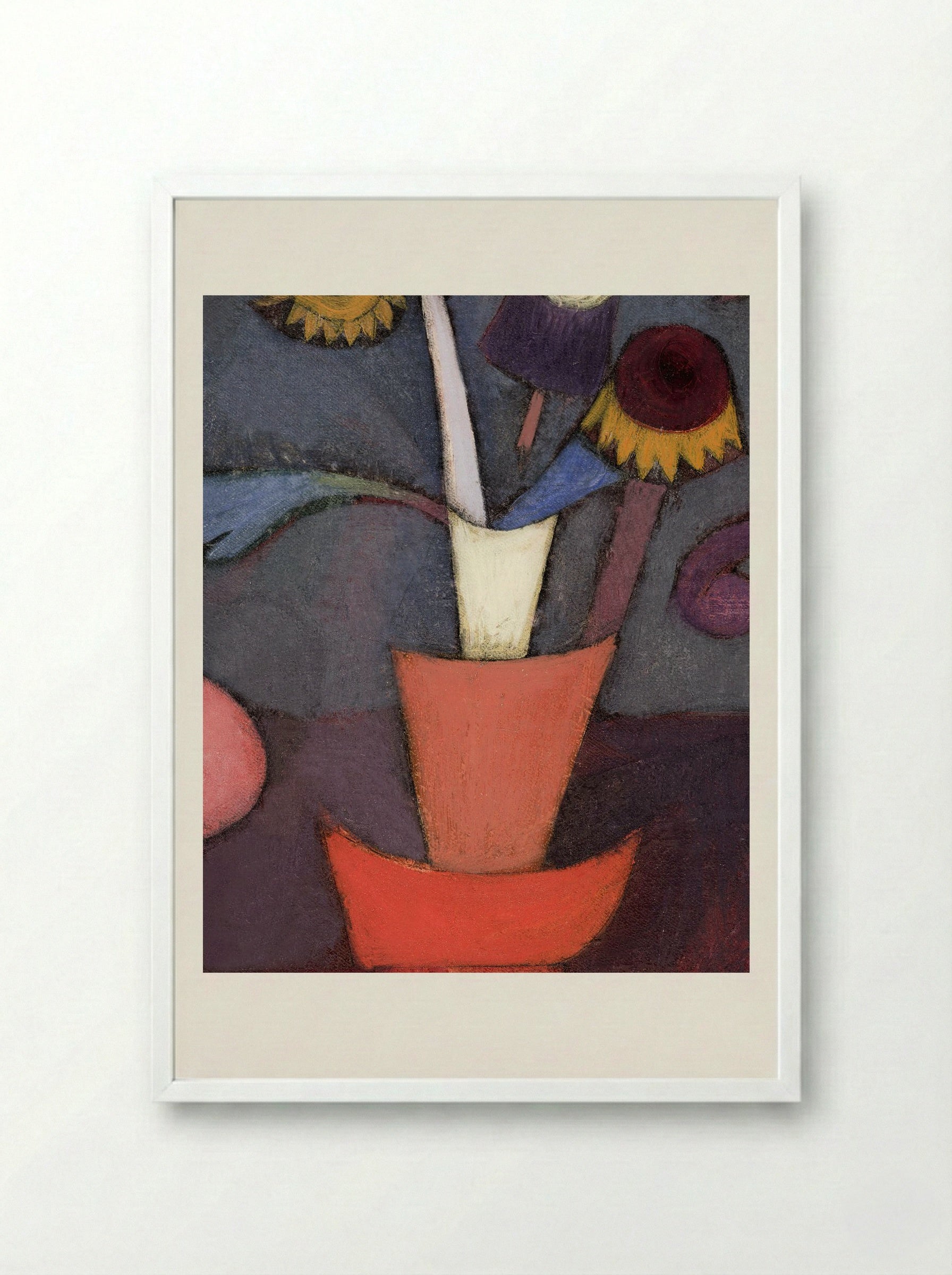 Autumn Flower - Paul Klee - Framed Print White