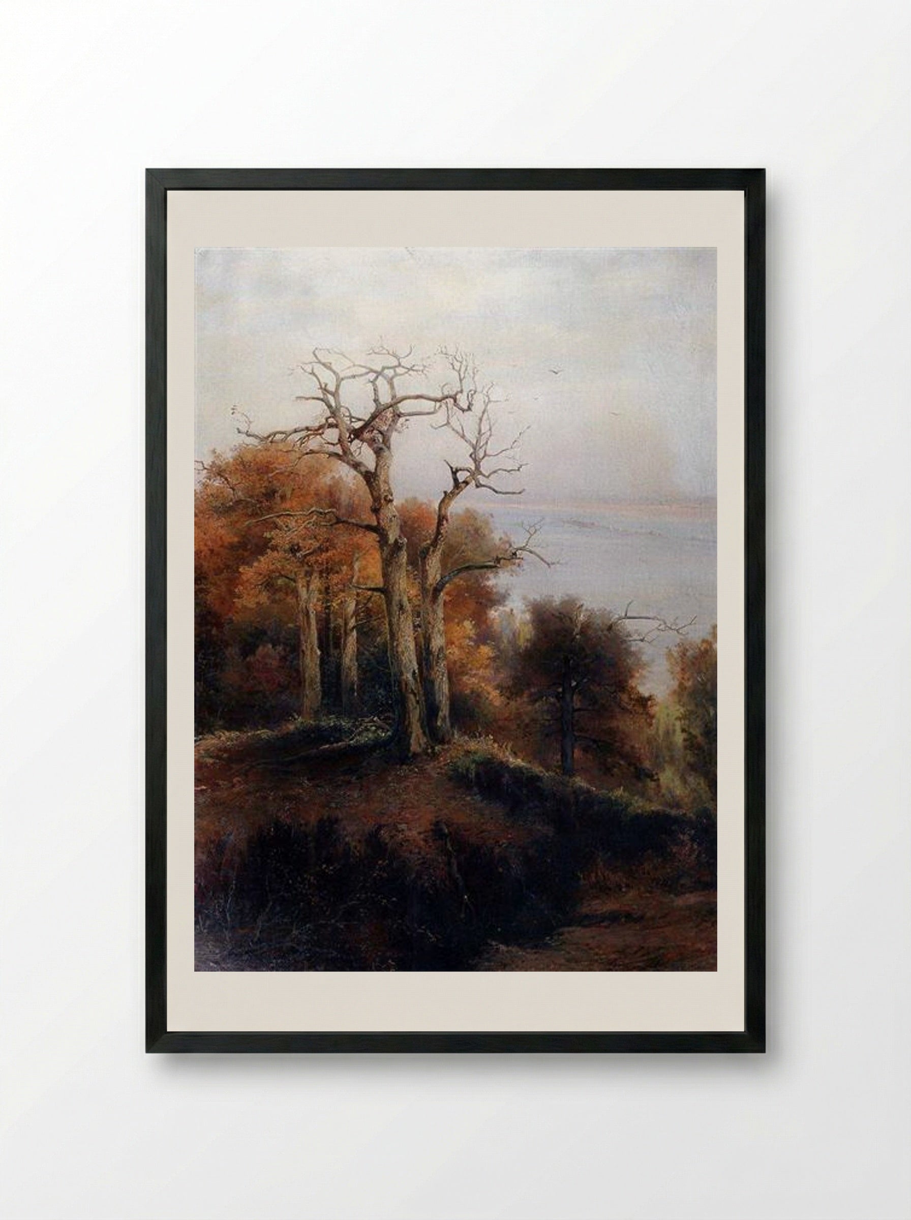 Autumn Forest, Kuntsevo - Aleksey Savrasov - Framed Print Black
