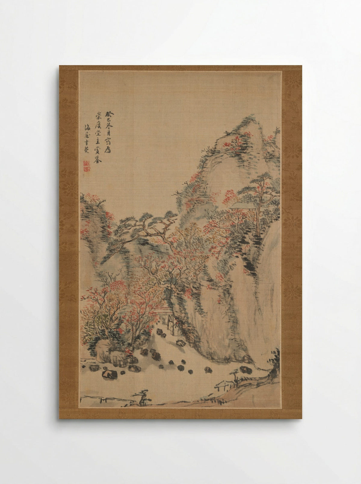 Autumn Landscape at Eigenji - Nukina Kaioku - Poster