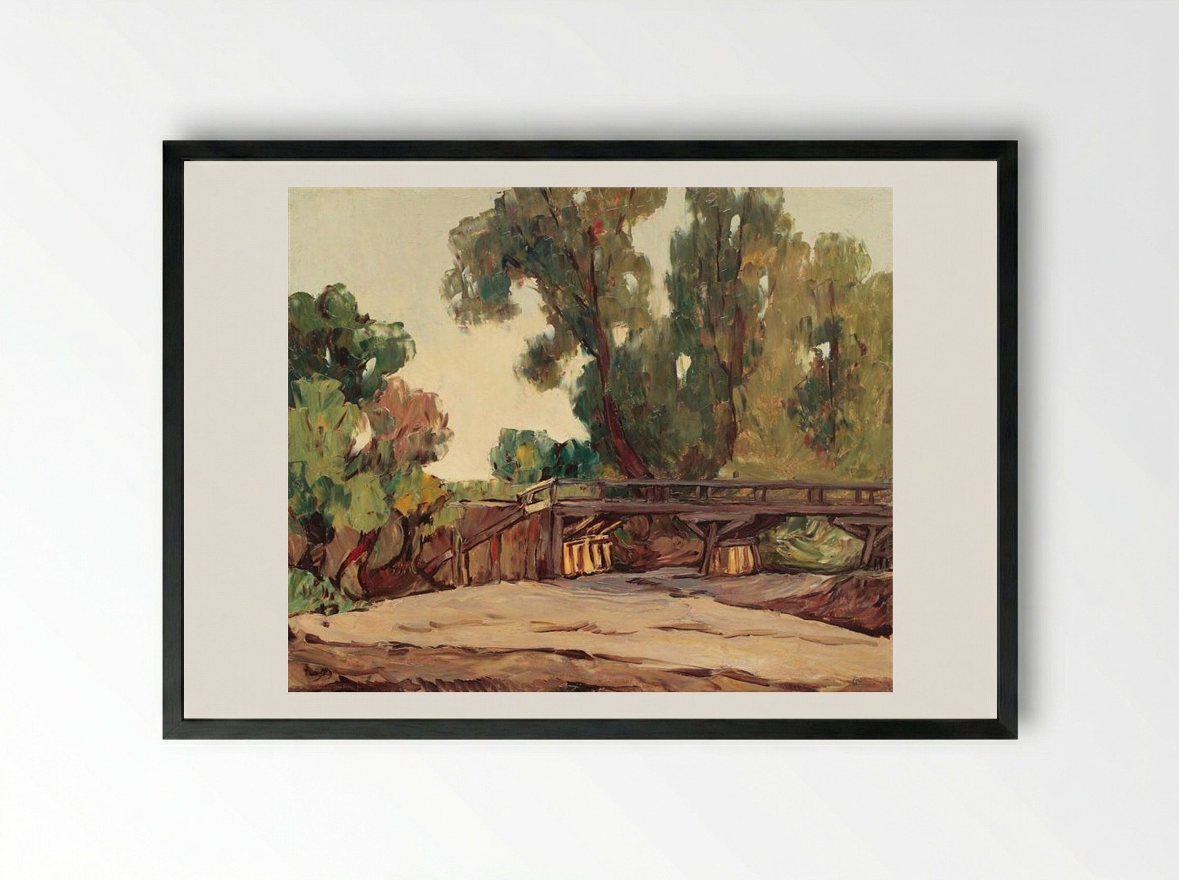 Autumn Landscape - Ion Theodorescu-Sion - Framed Print Black