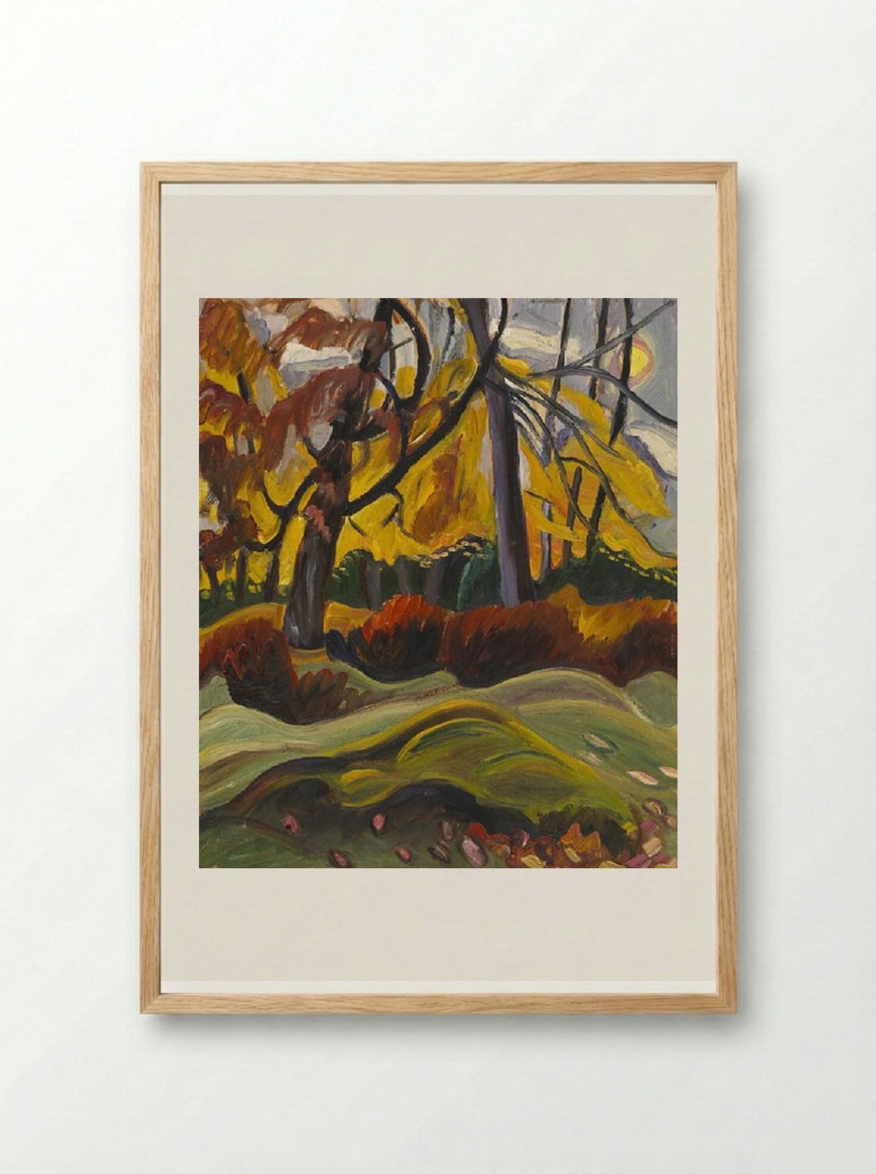 Autumn Landscape - Prudence Heward - Framed Print Wood