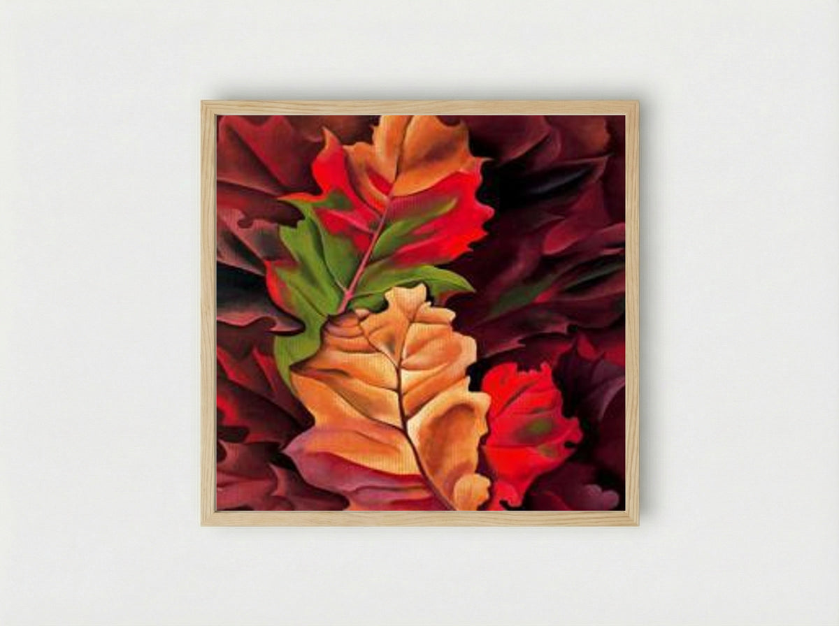 Autumn Leaves (Lake George, N.Y.) - Georgia O'Keeffe - Framed Print Wood