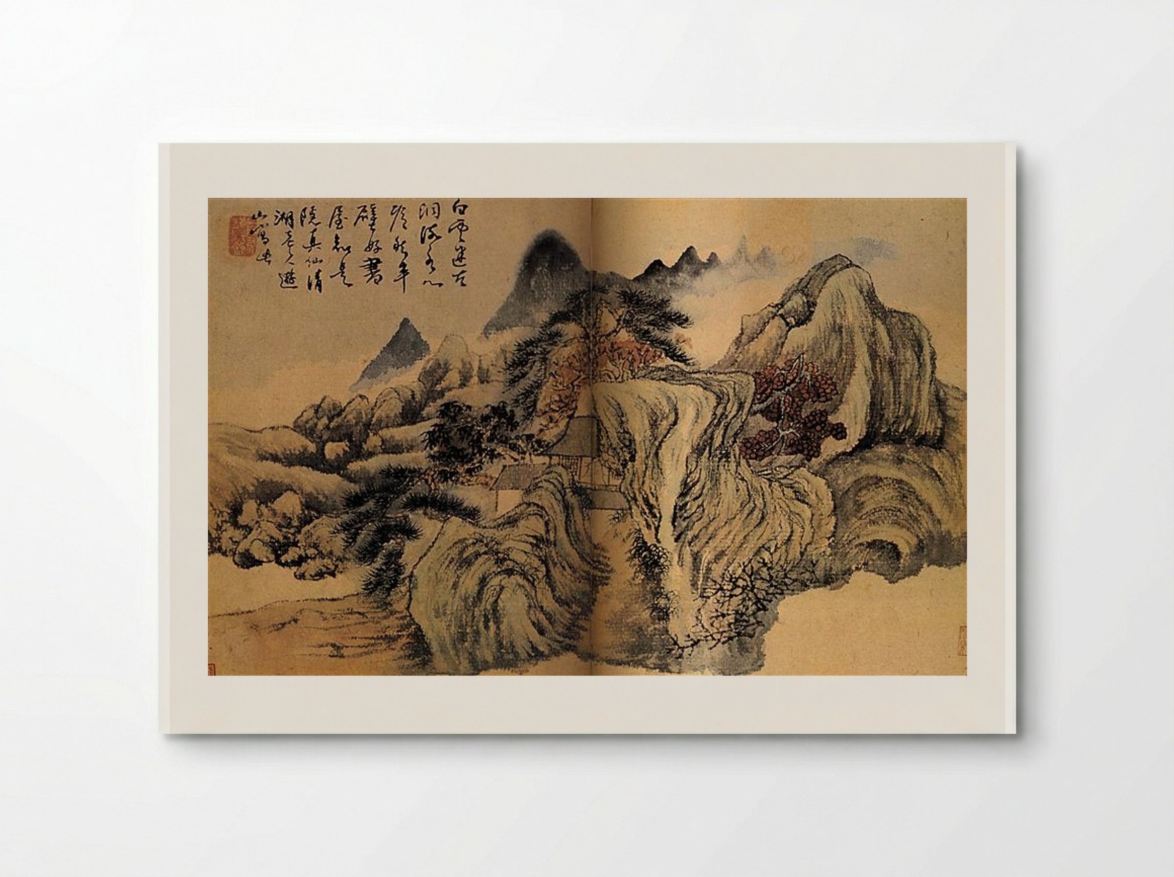 Autumn Mountain - Shitao - Poster