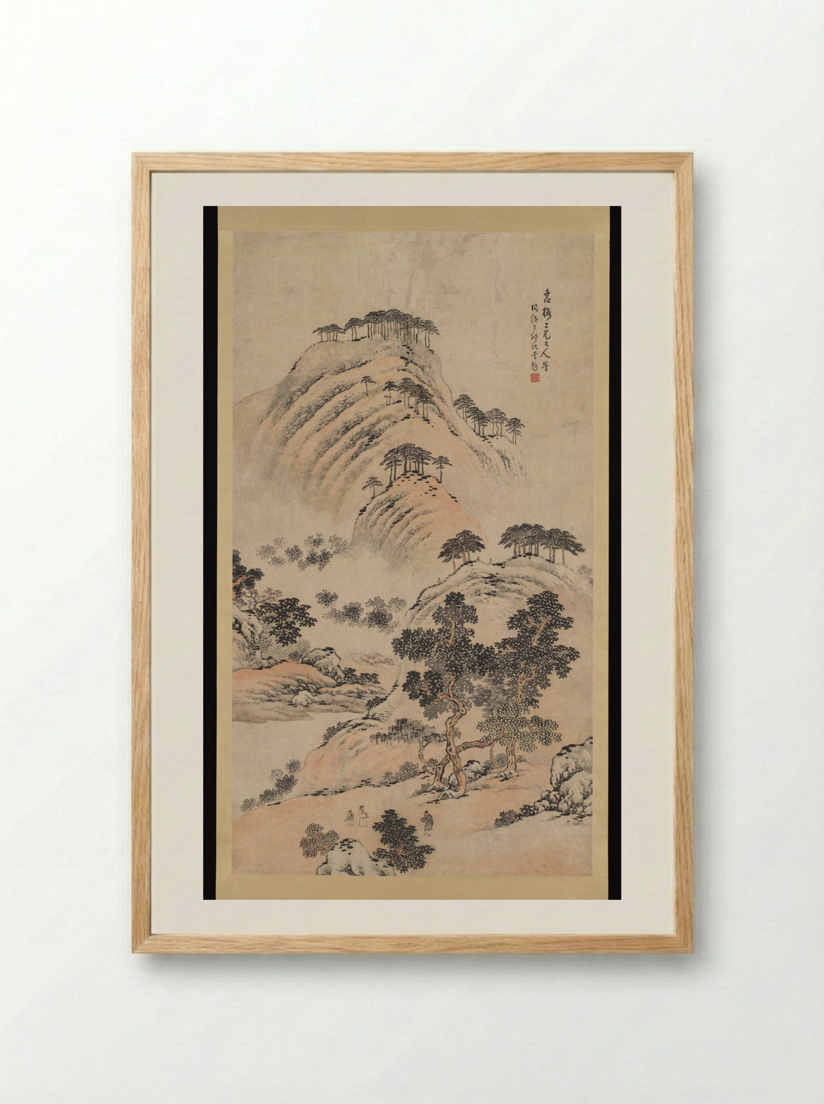 Autumn Mountains - Li Kui - Framed Print Wood