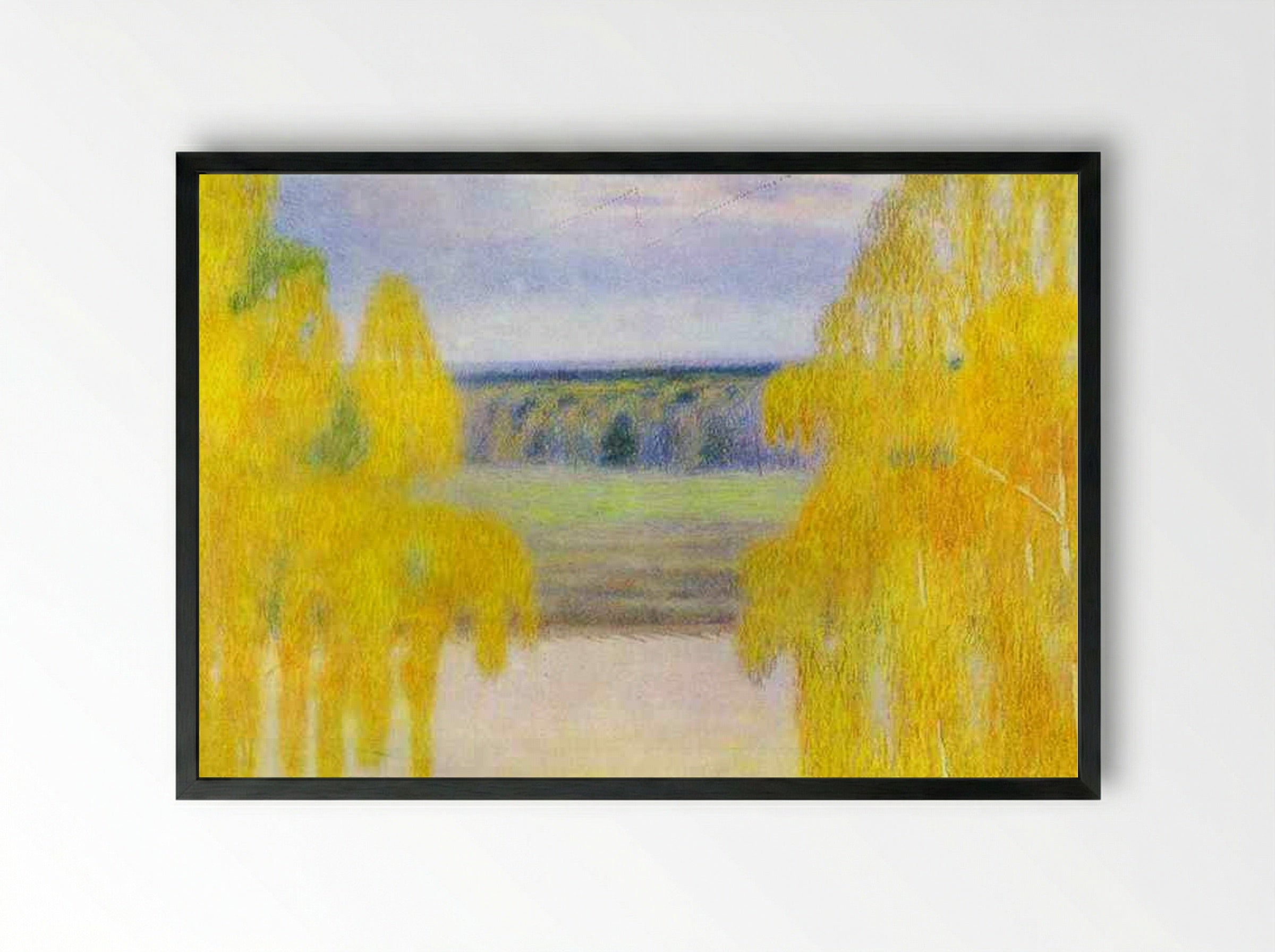 Autumn Song - Victor Borisov-Musatov - Framed Print Black