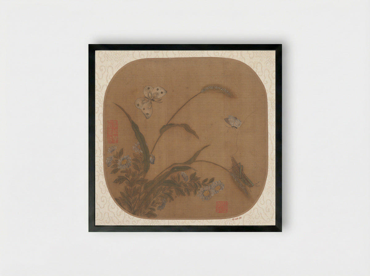 Autumn Splendor - Gong Jufi - Framed Print Black