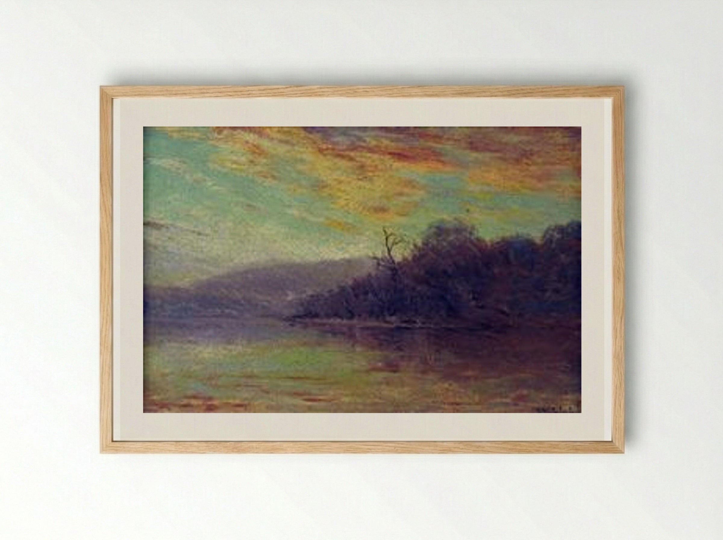 Autumn Sunset - Robert Julian Onderdonk - Framed Print Wood