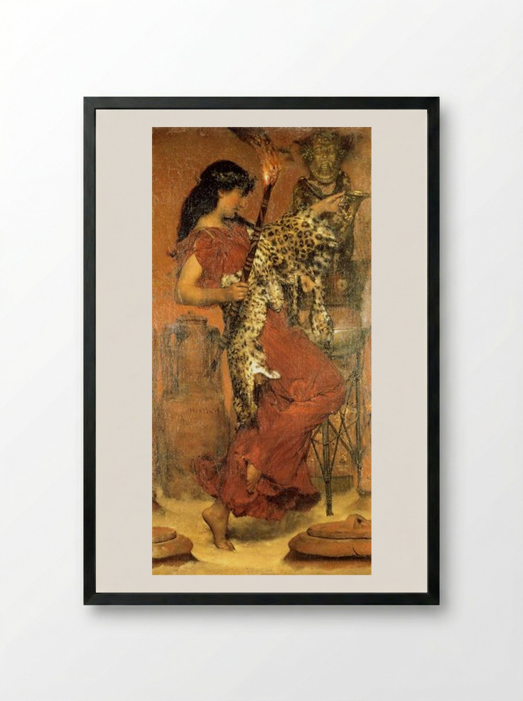 Autumn Vintage Festival - Sir Lawrence Alma-Tadema - Framed Print Black